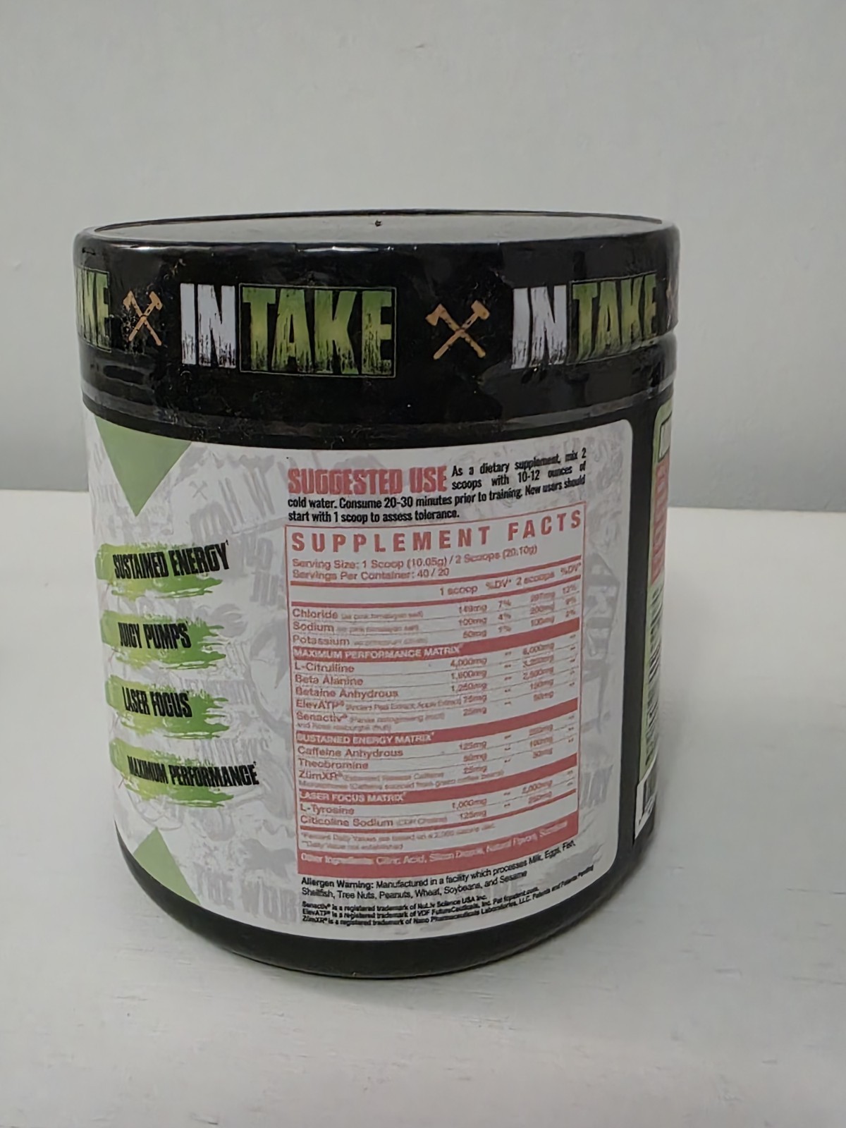 Axe & Sledge - INTAKE - ISLAND BREEZE ALL IN ONE PRE WORKOUT