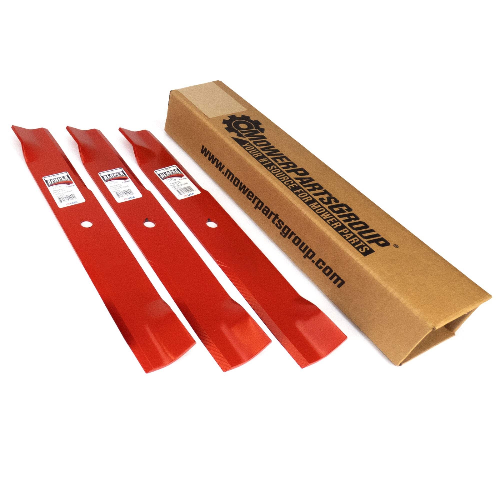 (3) Reaper 52" Blades for Hustler Raptor Replaces 603995 783753 Made in USA
