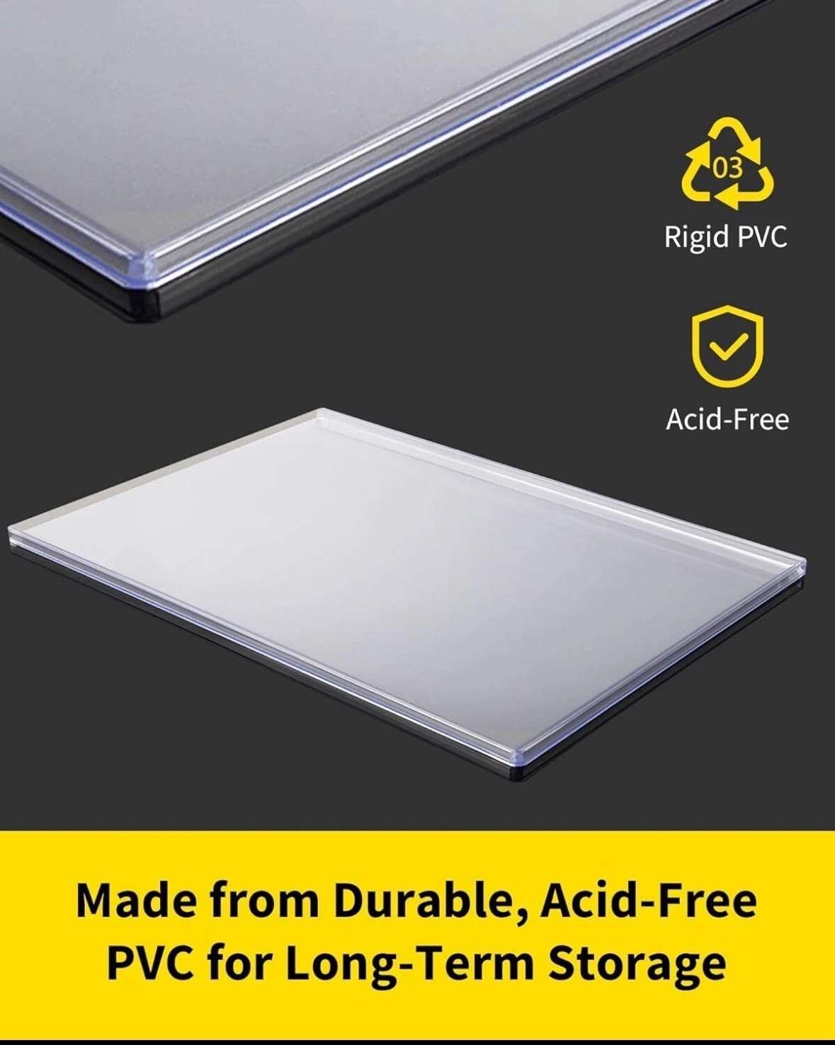 10-Pack 8.5×11-Inch Top-Loading Document Sleeves, Rigid Protective Case US STOCK