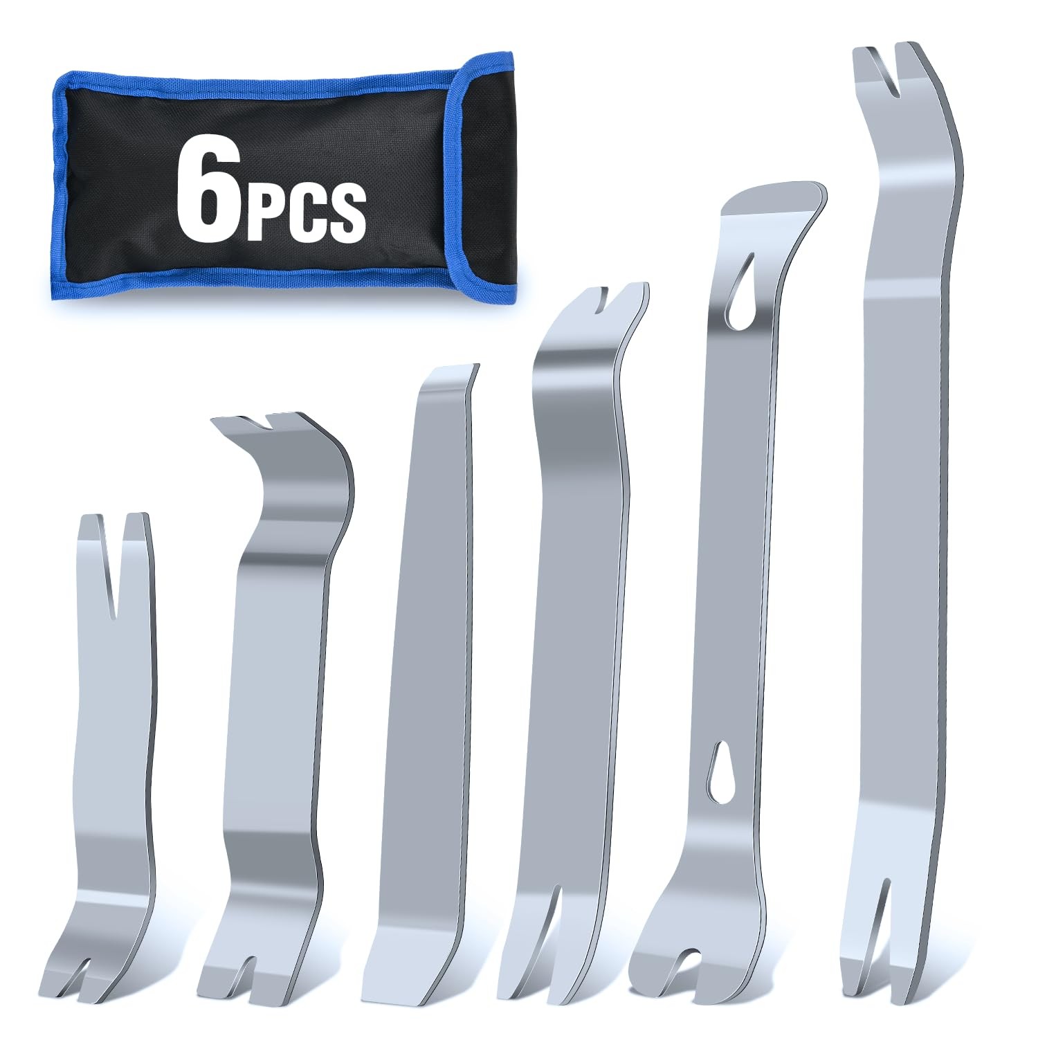 GOOACC 6PCS Metal Trim Removal Tool Removal, Stainless Steel