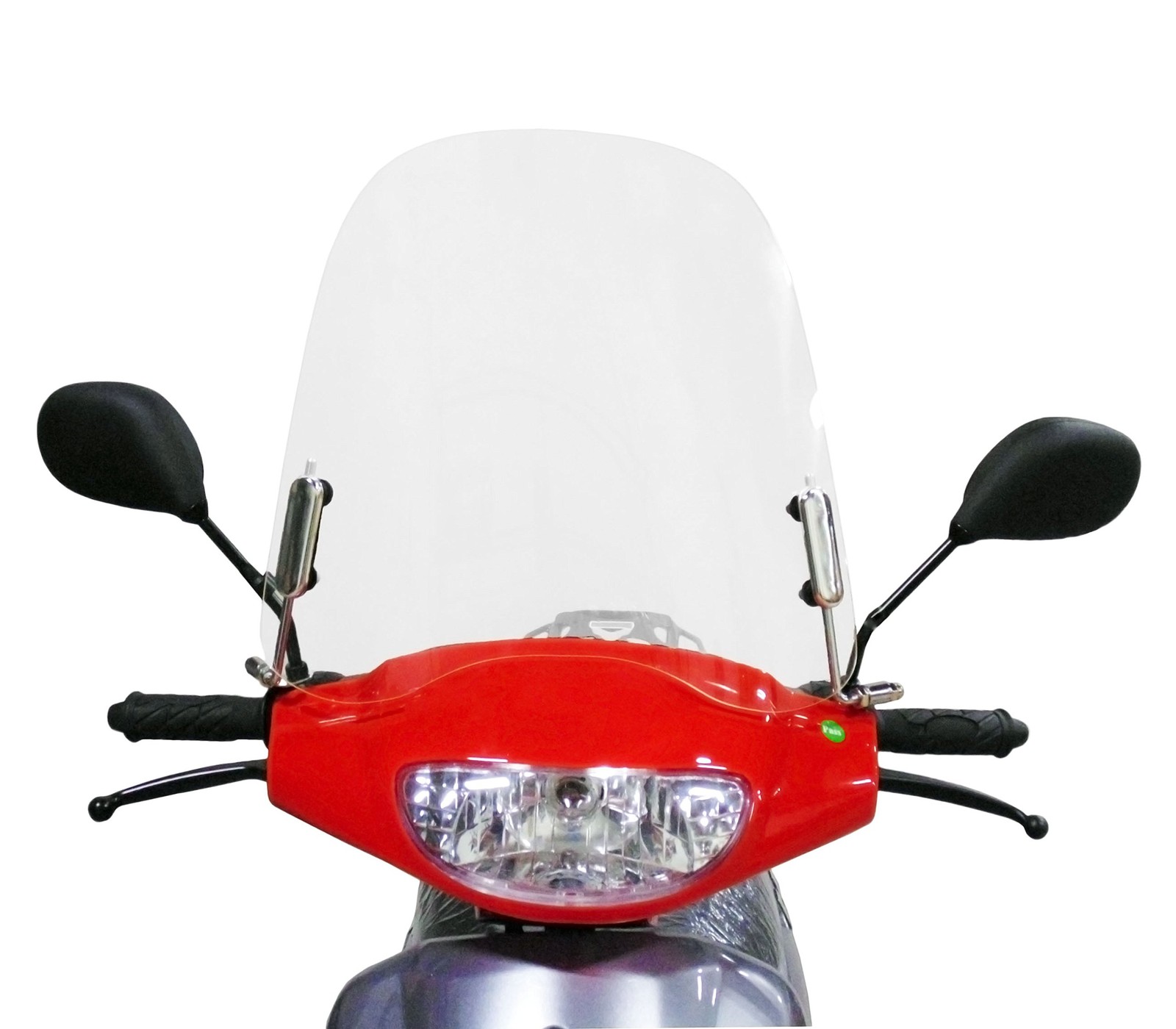 Scooter Windshield 3mm Clear Plastic Acrylic with Hardware