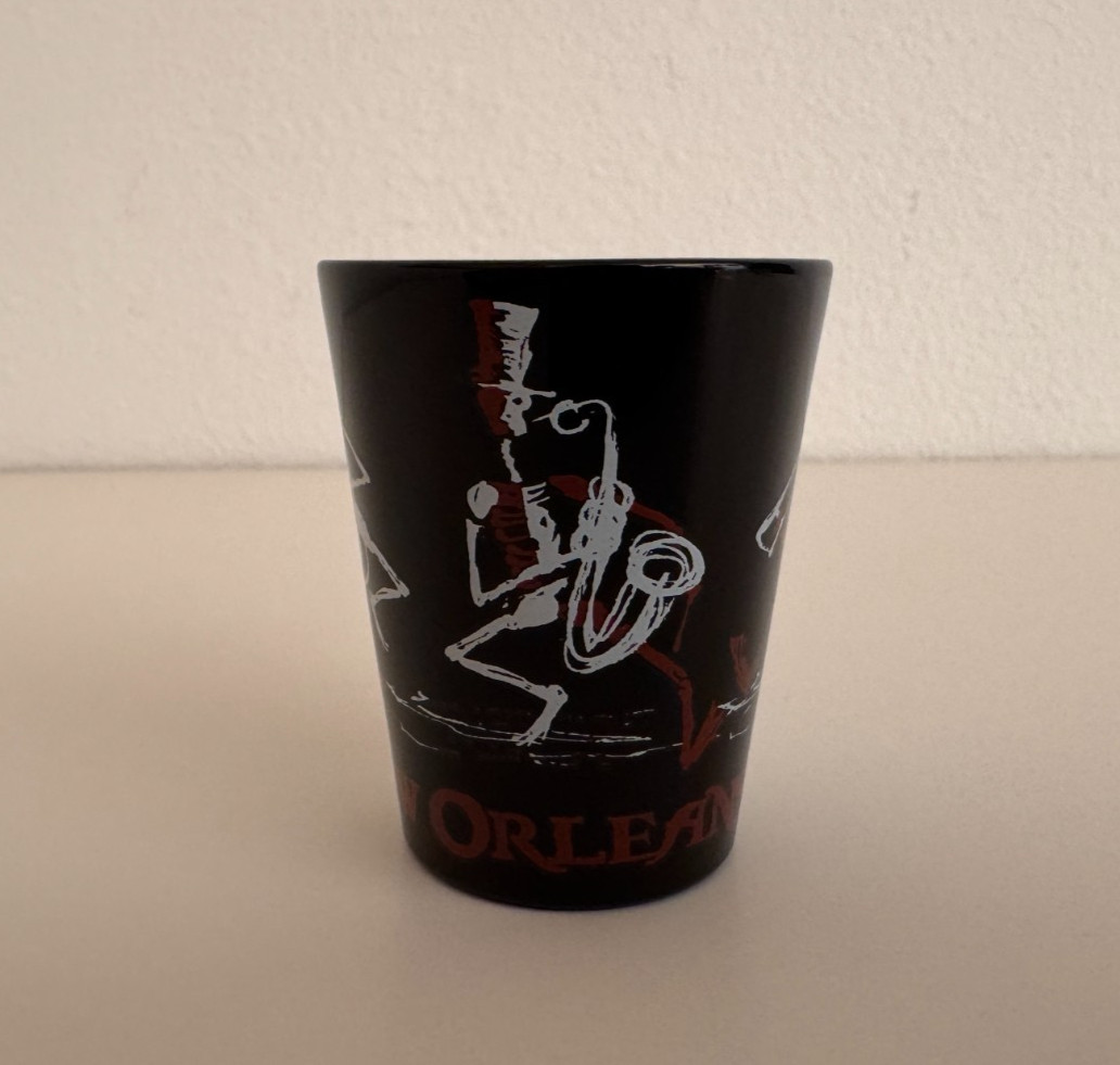 New Orleans Voodoo Painted Shot Glass