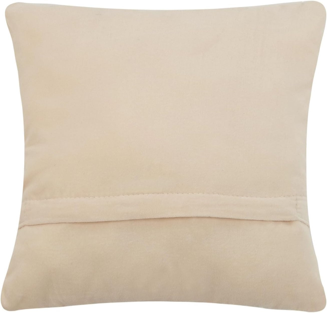 Red Tulips 10" Square Hooked Wool Throw Pillow with Polyfill Insert