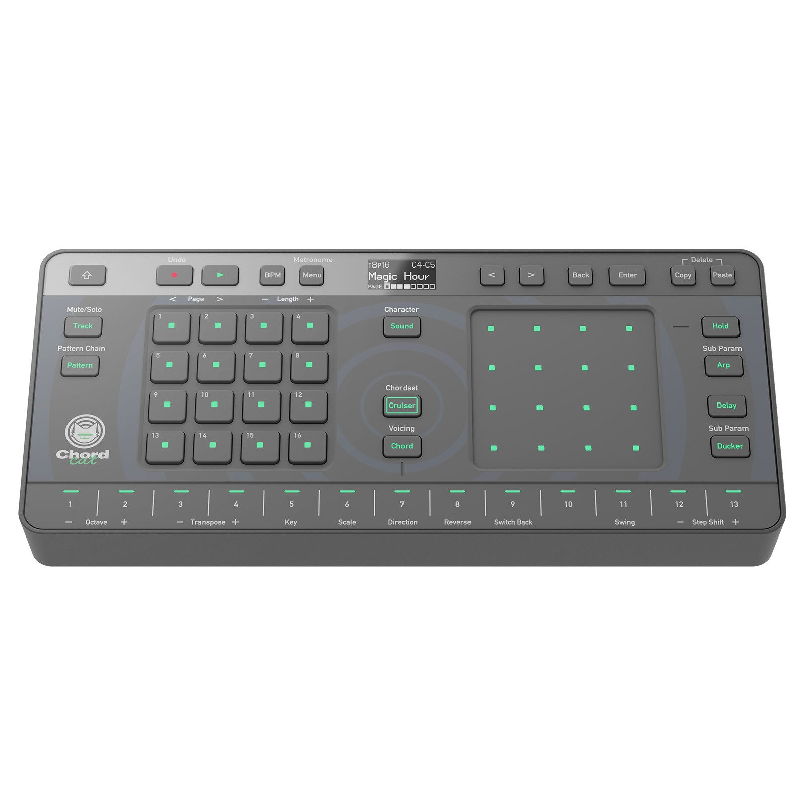 AlphaTheta CHORDCAT 8-Track Portable Groovebox Controller