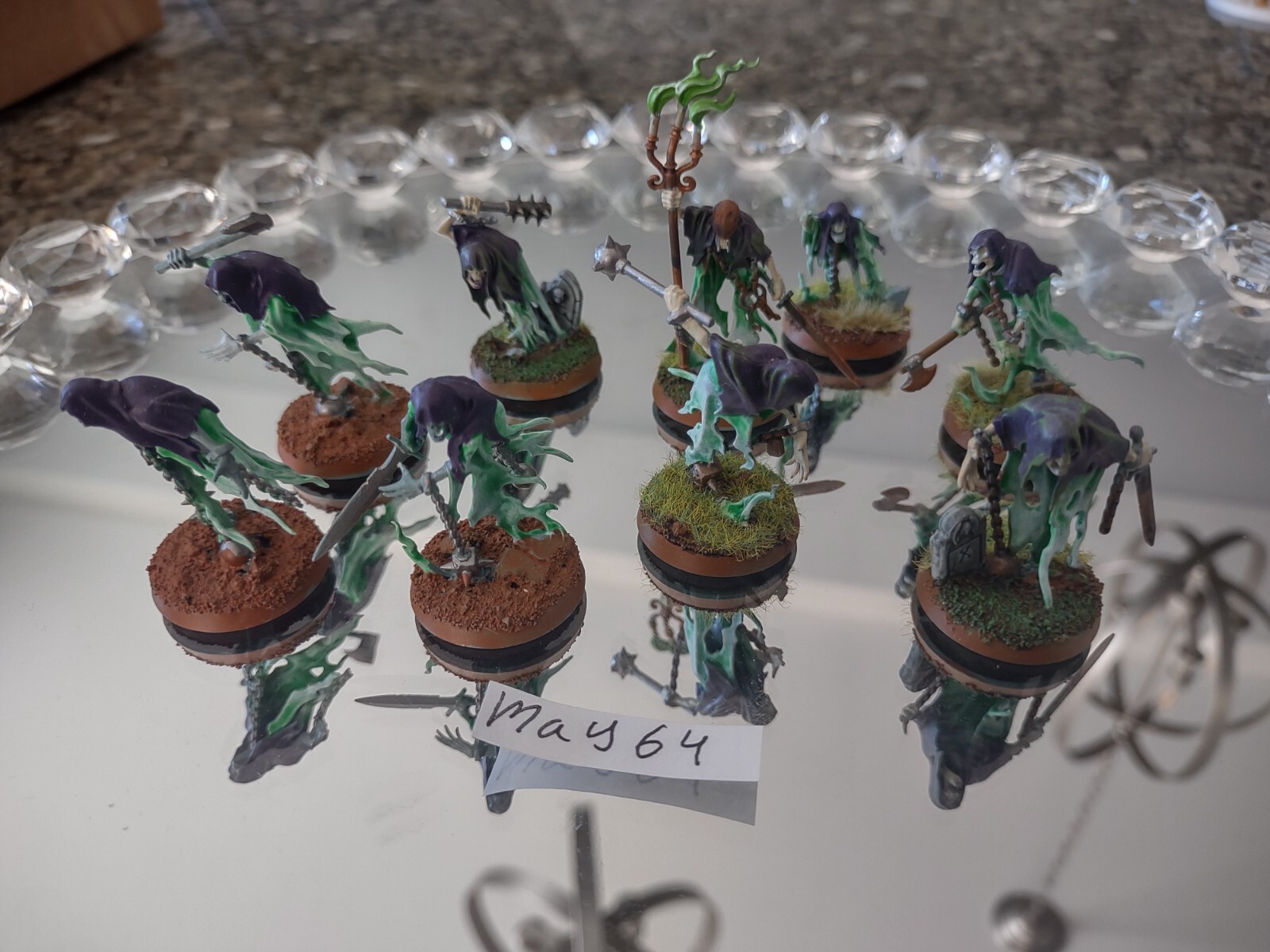 Warhammer Fantasy AOS Nighthaunt Chainwrasp horde 9 of them MAY064