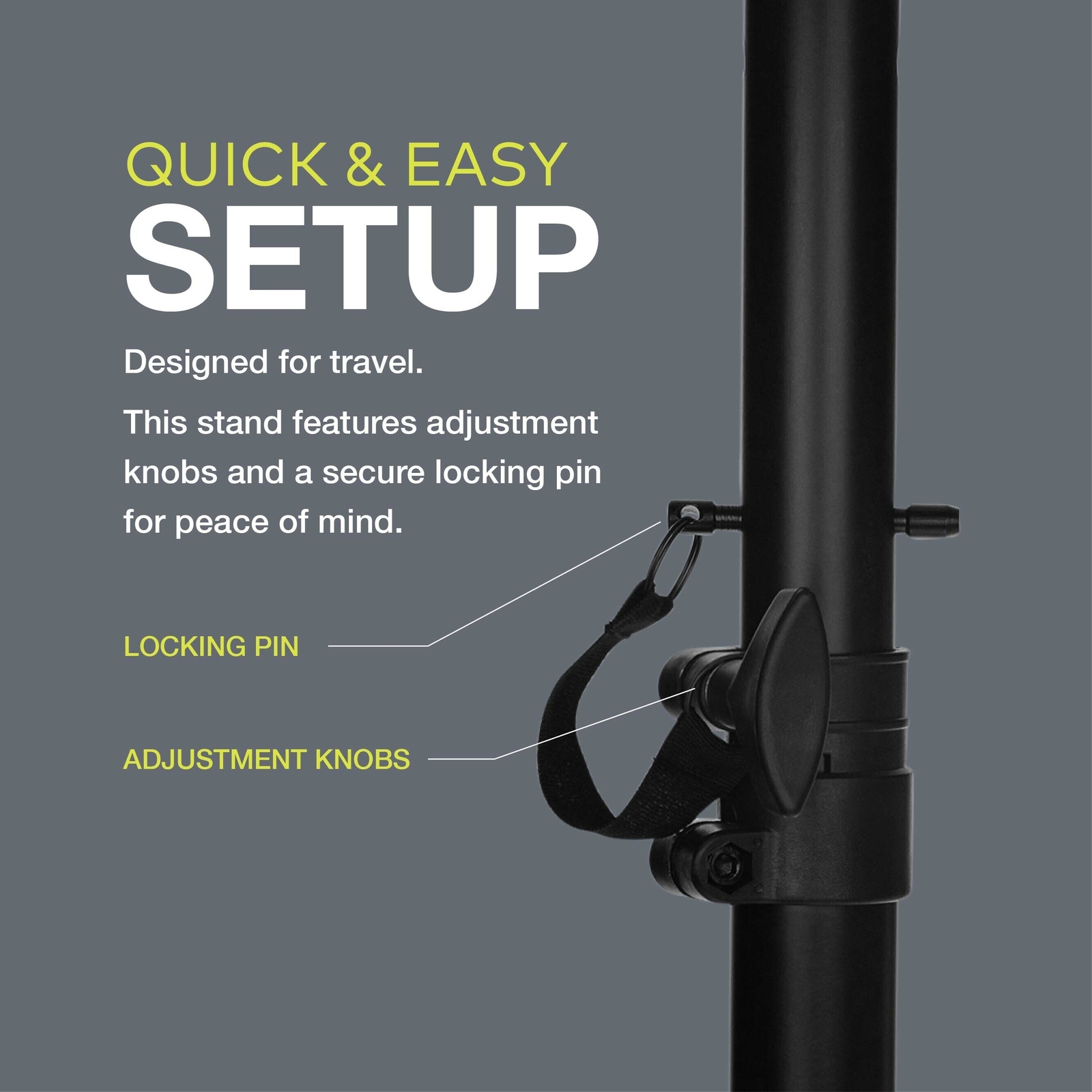 Knox Gear Adjustable Tripod Speaker Stand Bundle
