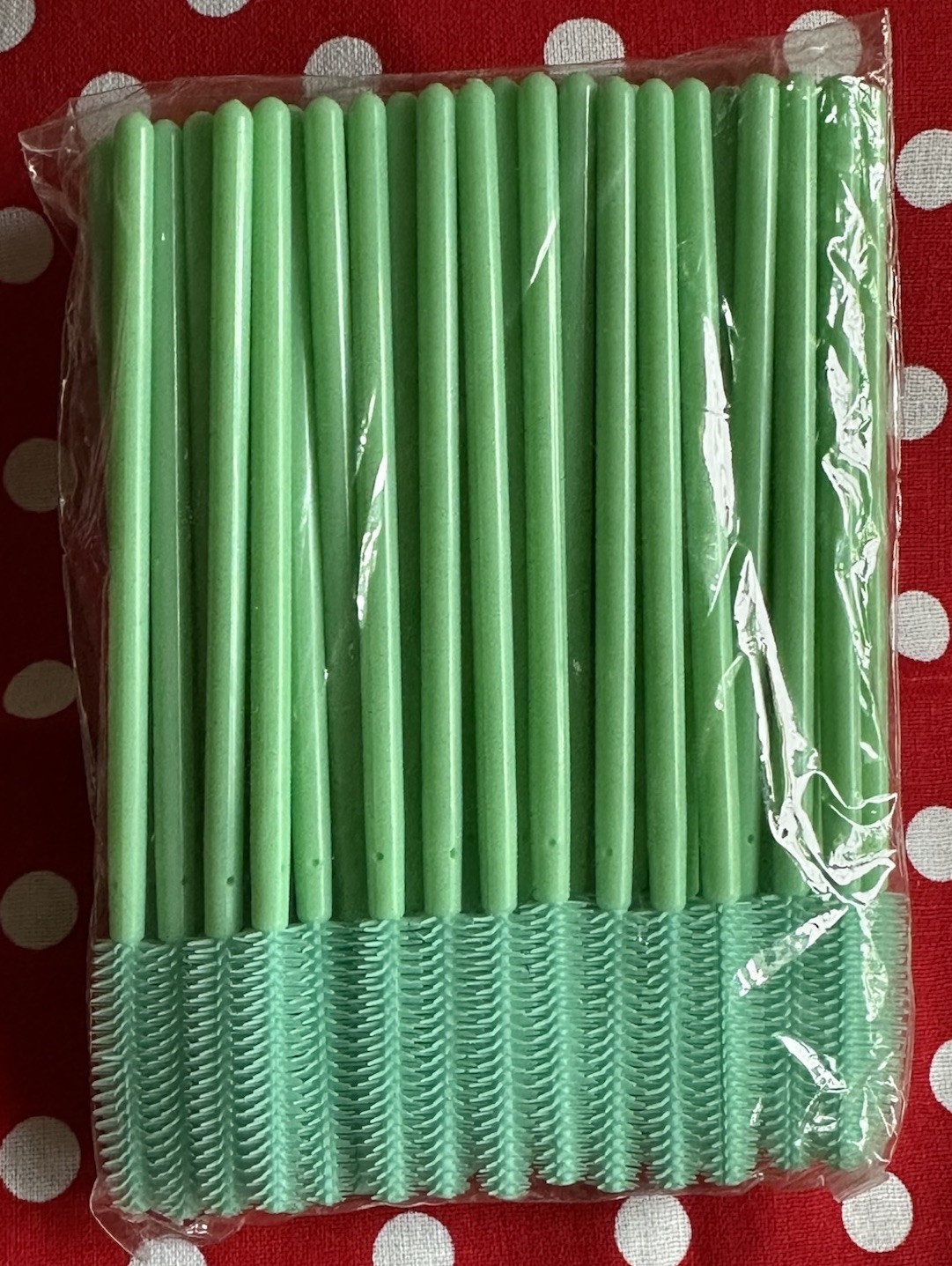 50 pcs   Disposable  Silicone Eyelash Mascara Brushes Wands Applicator Brand New