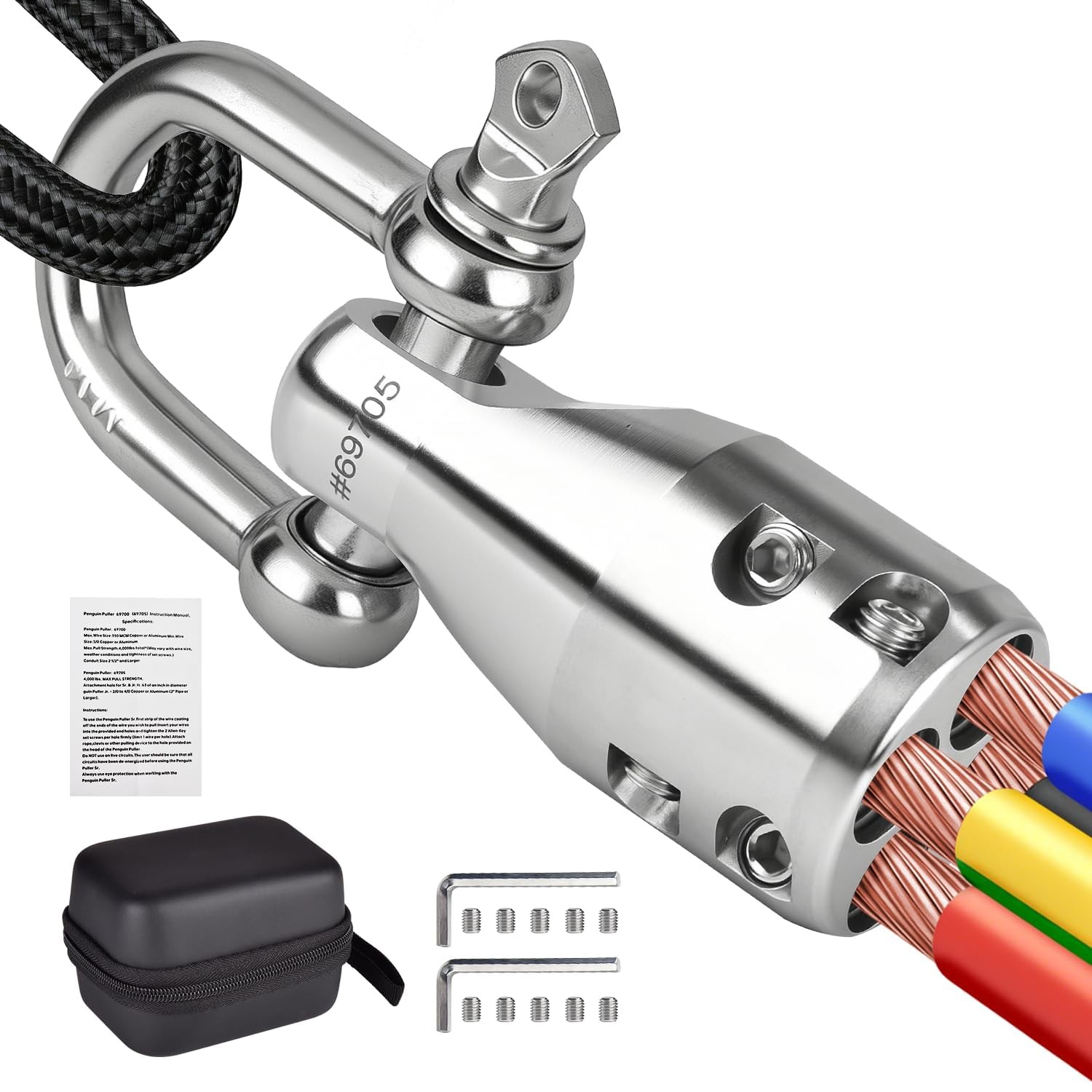 Penguin Puller Jr. Wire Pulling Attachment, 69705 Electrical Cable...