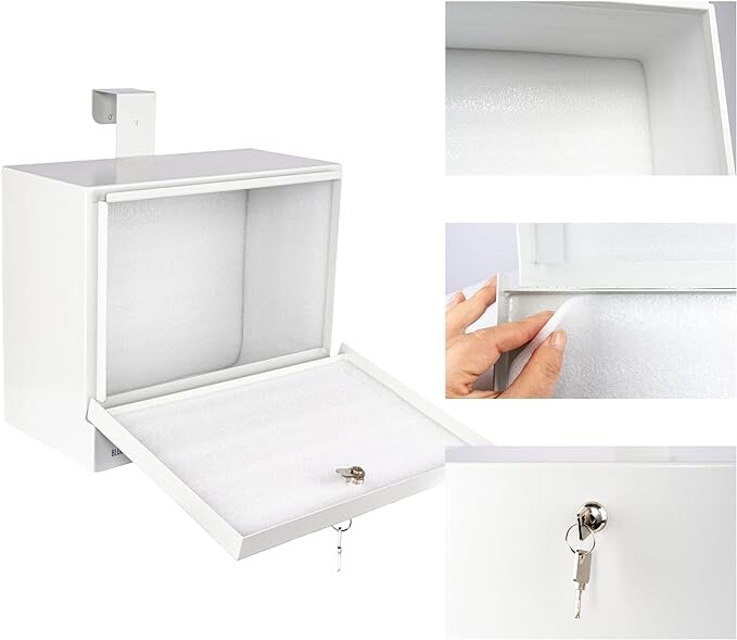 Specimen Drop Box, Stainless Steel, Medium Over-The-Door Hanging