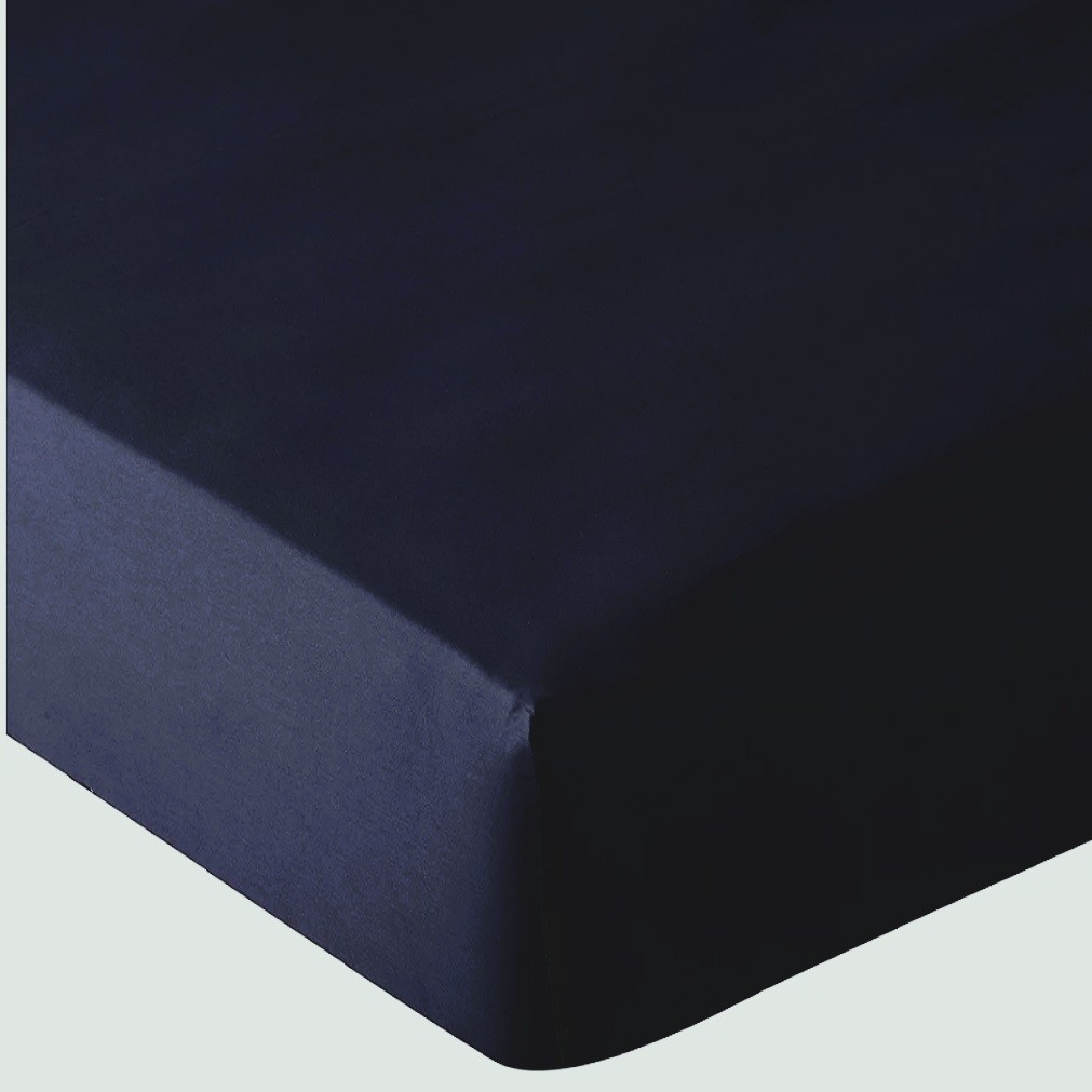 4 Piece Solid Sheet Set 600 TC Cotton Pocket 16" - 19" Inch