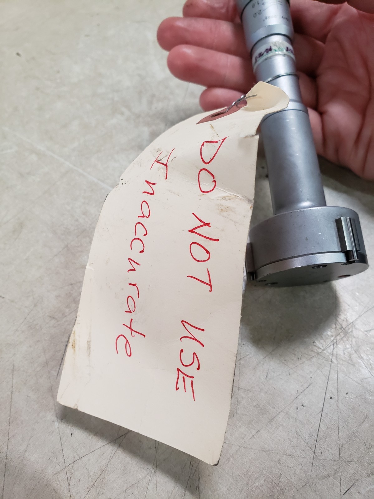 MITUTOYO PRECISION BORE MICROMETER 1DIV .0002 READ AD