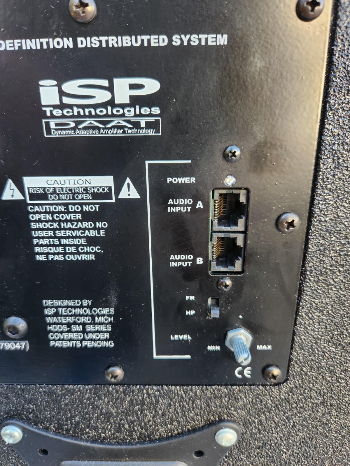 ISP TECHNOLOGIES HDDS (high definition) PA/SOUND SYSTEM - SOLD AS A LOT