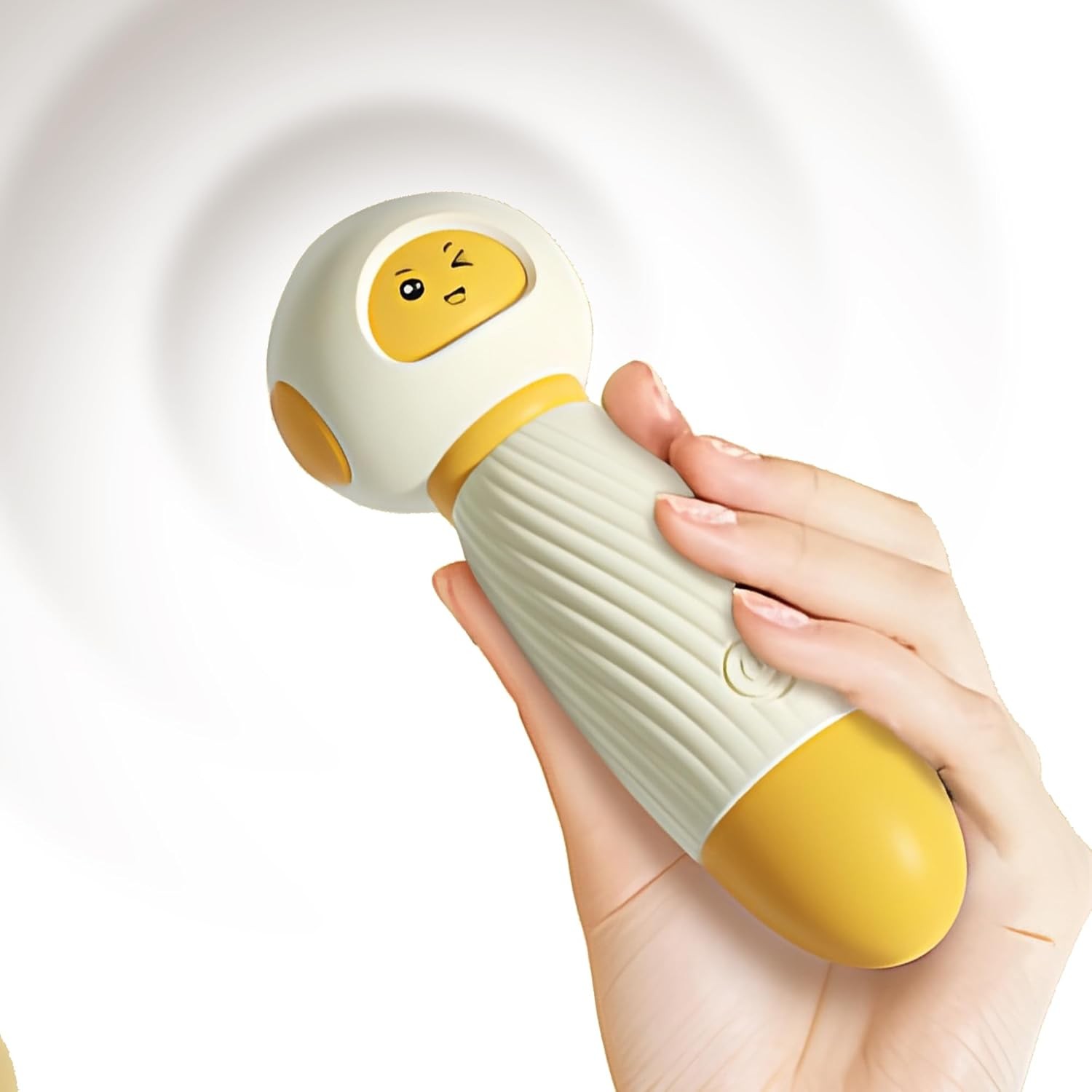 Cute Cartoon Mini Massager - Handheld USB Rechargeable & Quiet - 10 Patterns Per