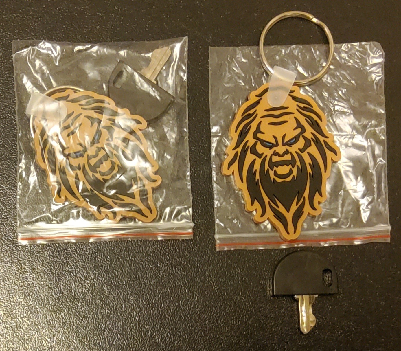 Replacement Mobility Scooter (2) Keys With Keychains  (Fits PRIDE)