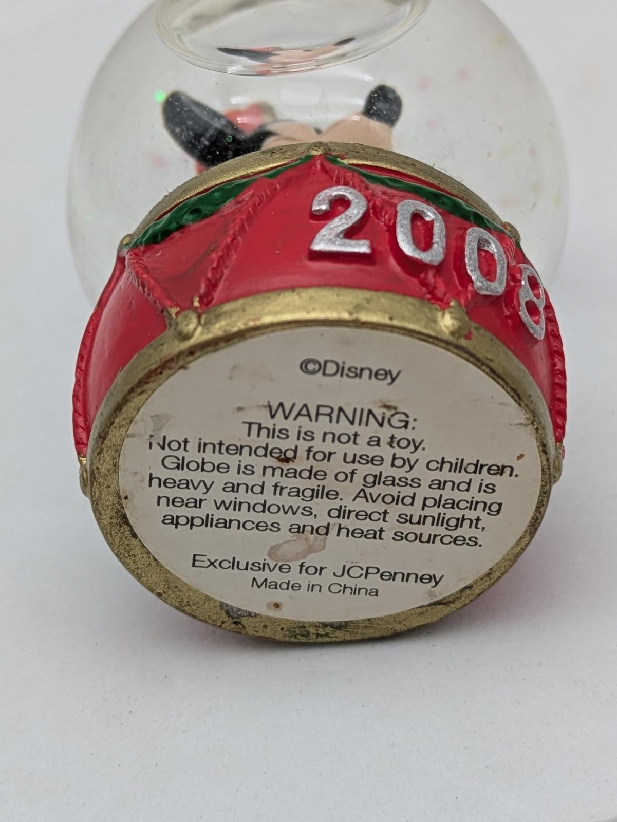 Disney Mickey Mouse Snow Globe 2008