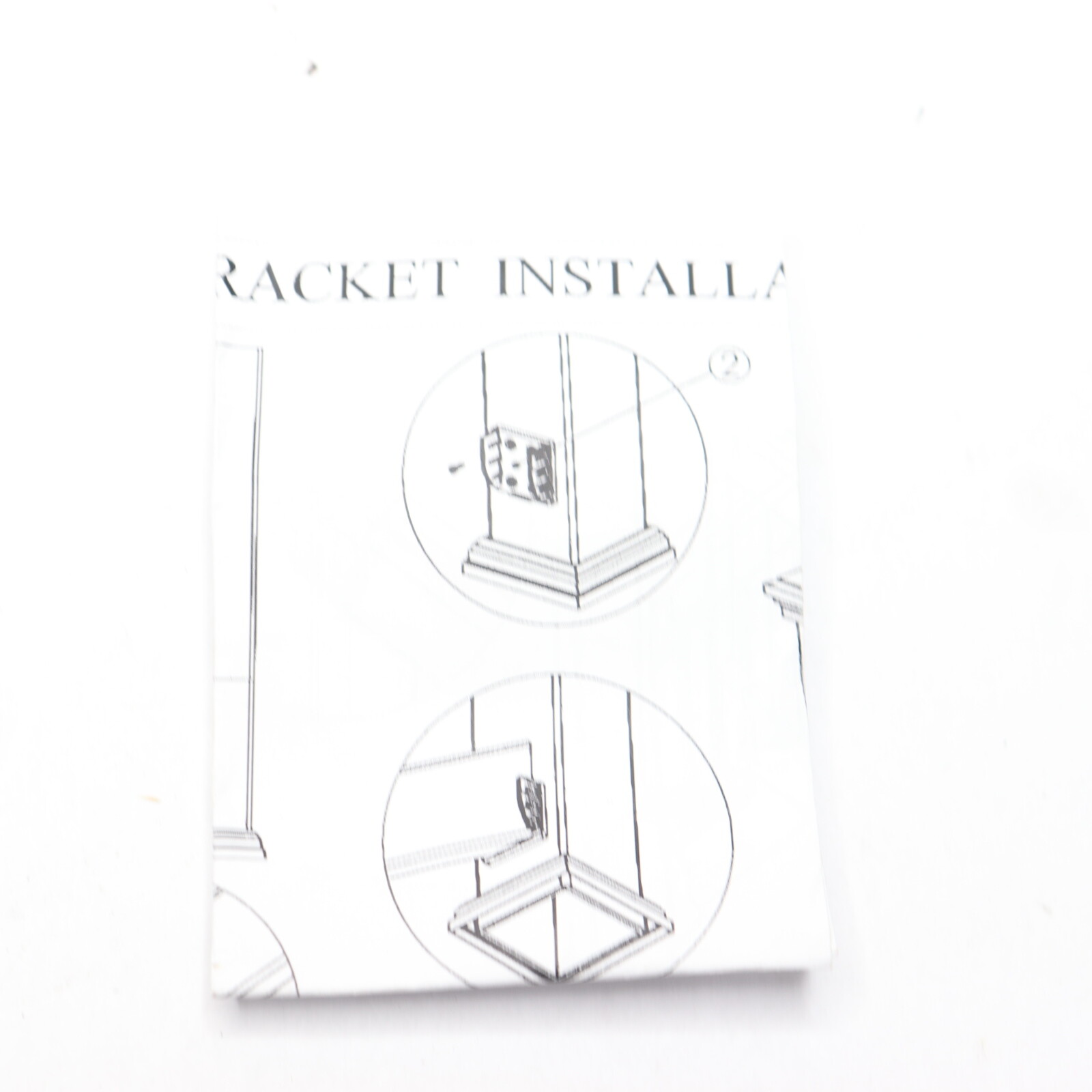 (2-Pk) Vinyl Stairway Brackets 2" X 3-1/2"