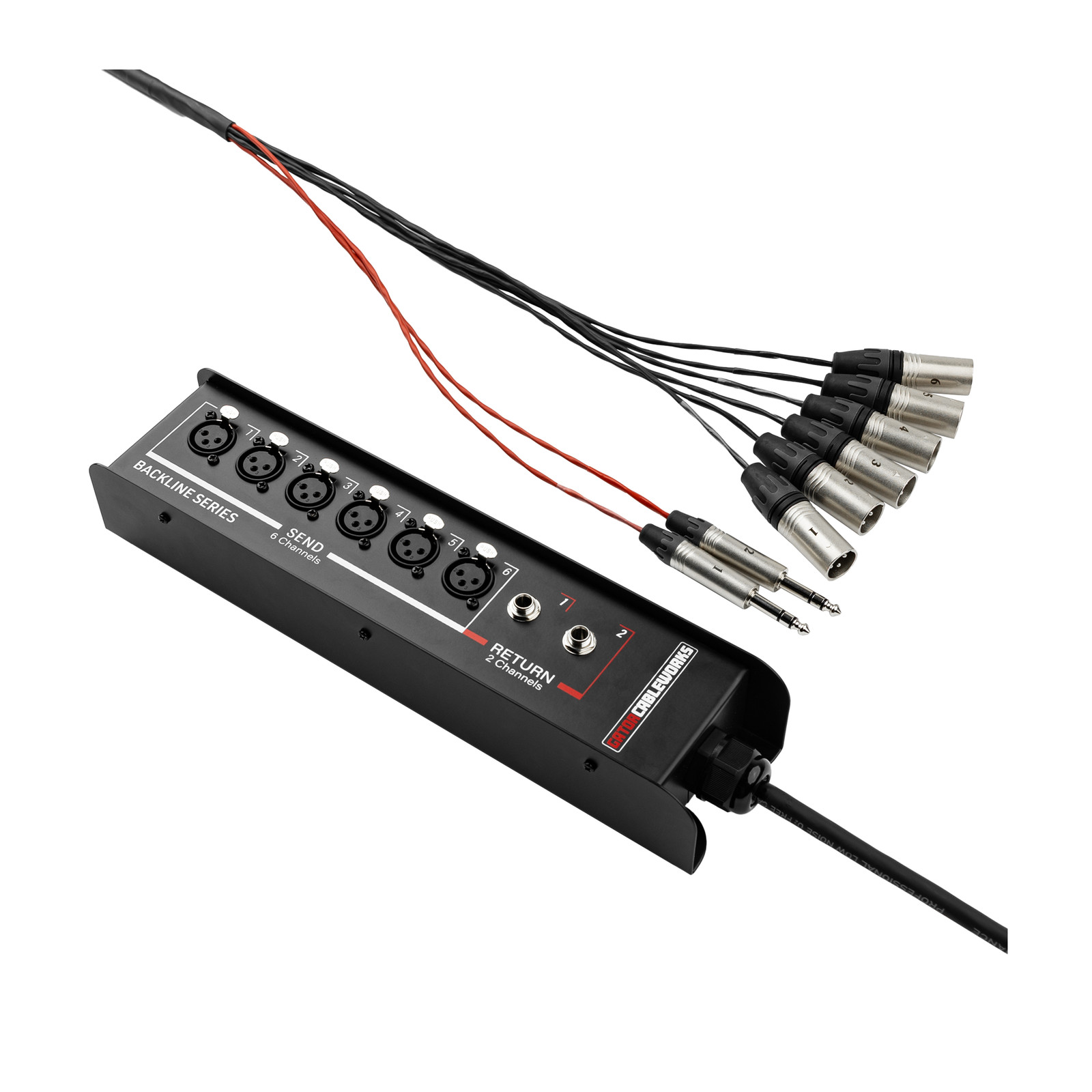 Gator Cableworks Backline Series 6x2 Drop Snake - 30 Ft - Open Box