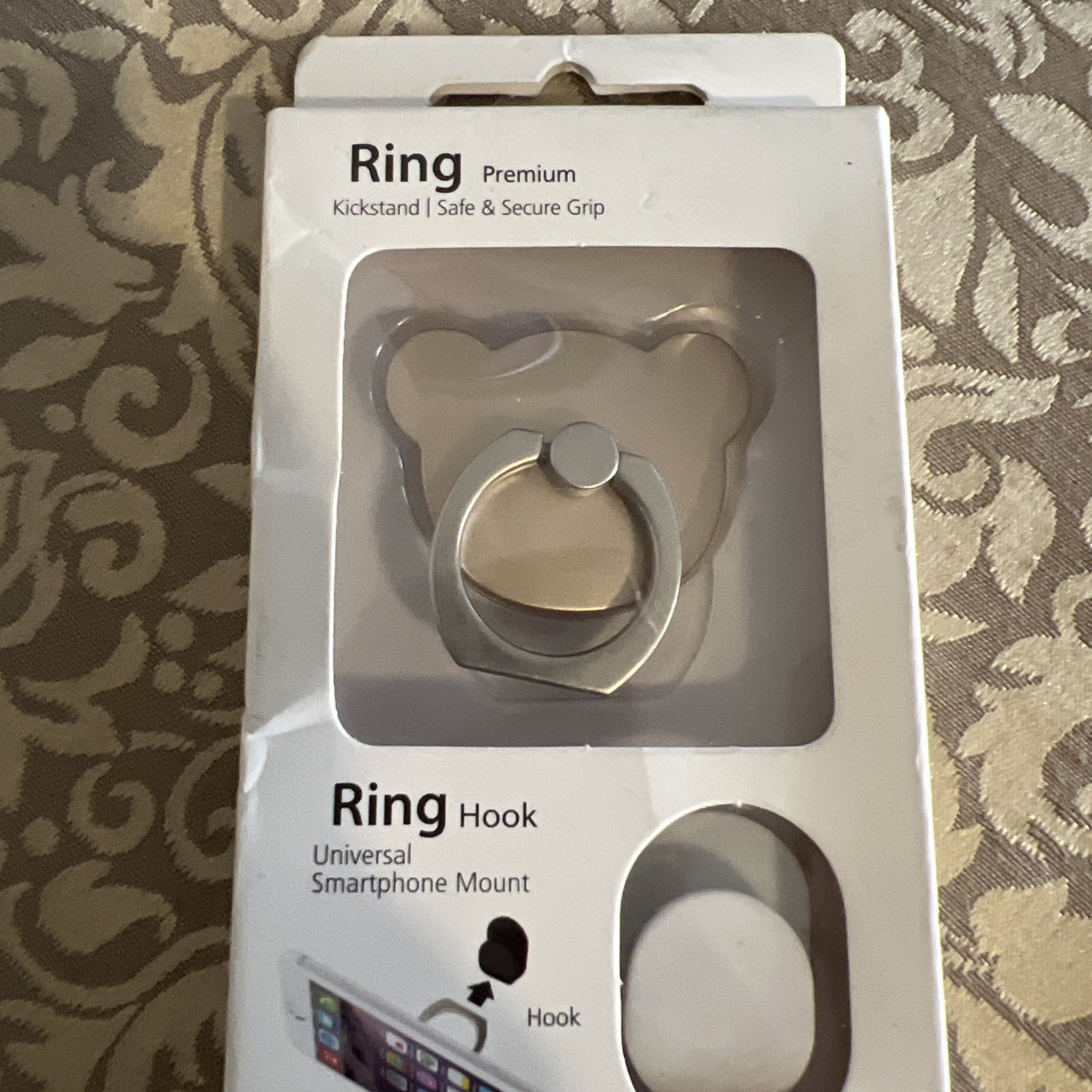 Ring Premium Kickstand / Grip Smartphone Mount Bear Design