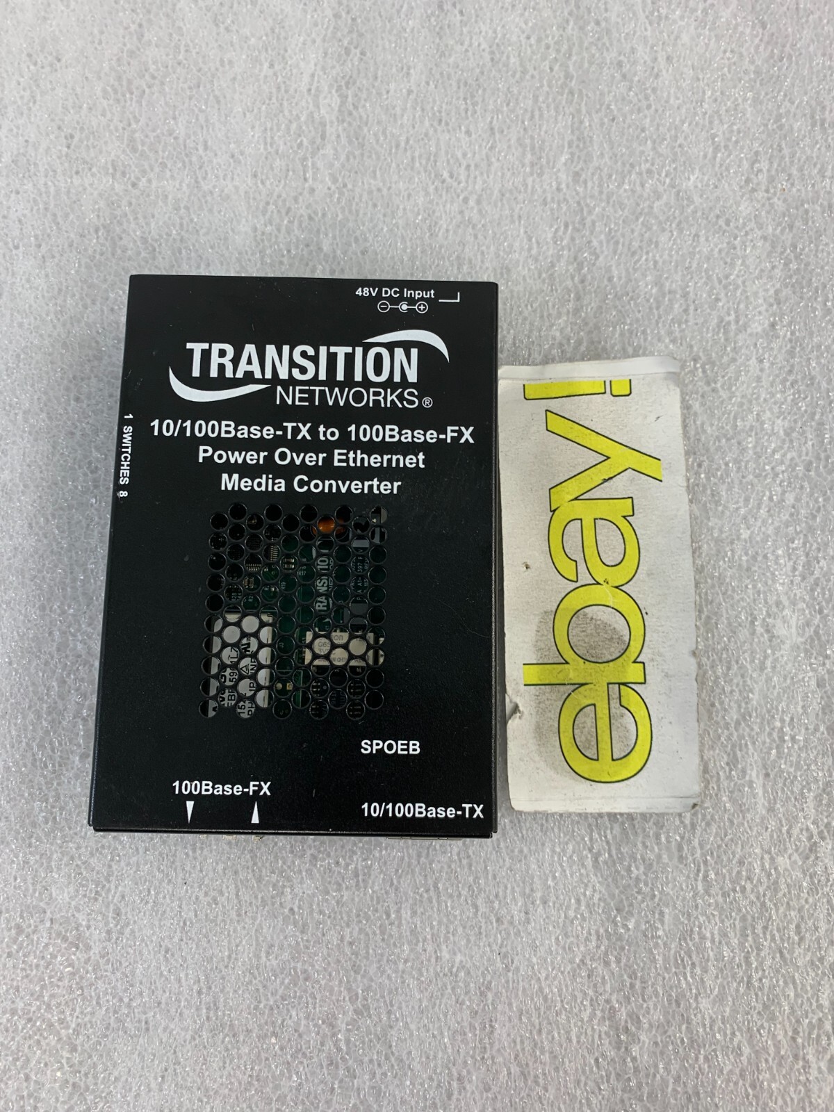 Transition Networks 10/100Base-TX to 100Base-FX Media Converter SPOEB FREE S/H!