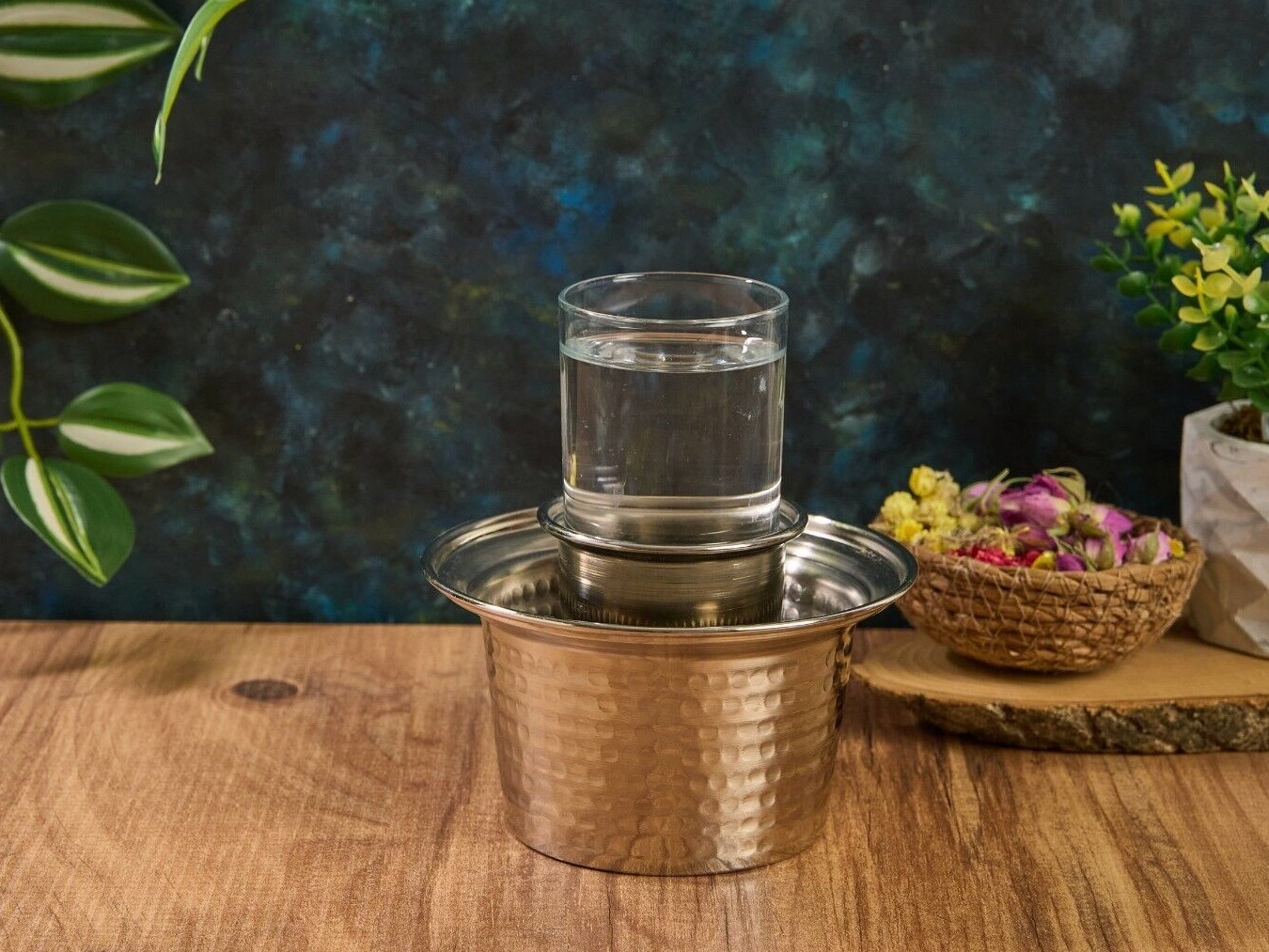 Handmade Copper Turkish Raki Wine Cooler Ehlikeyf, Copper Ice Bucket, Cold Glass