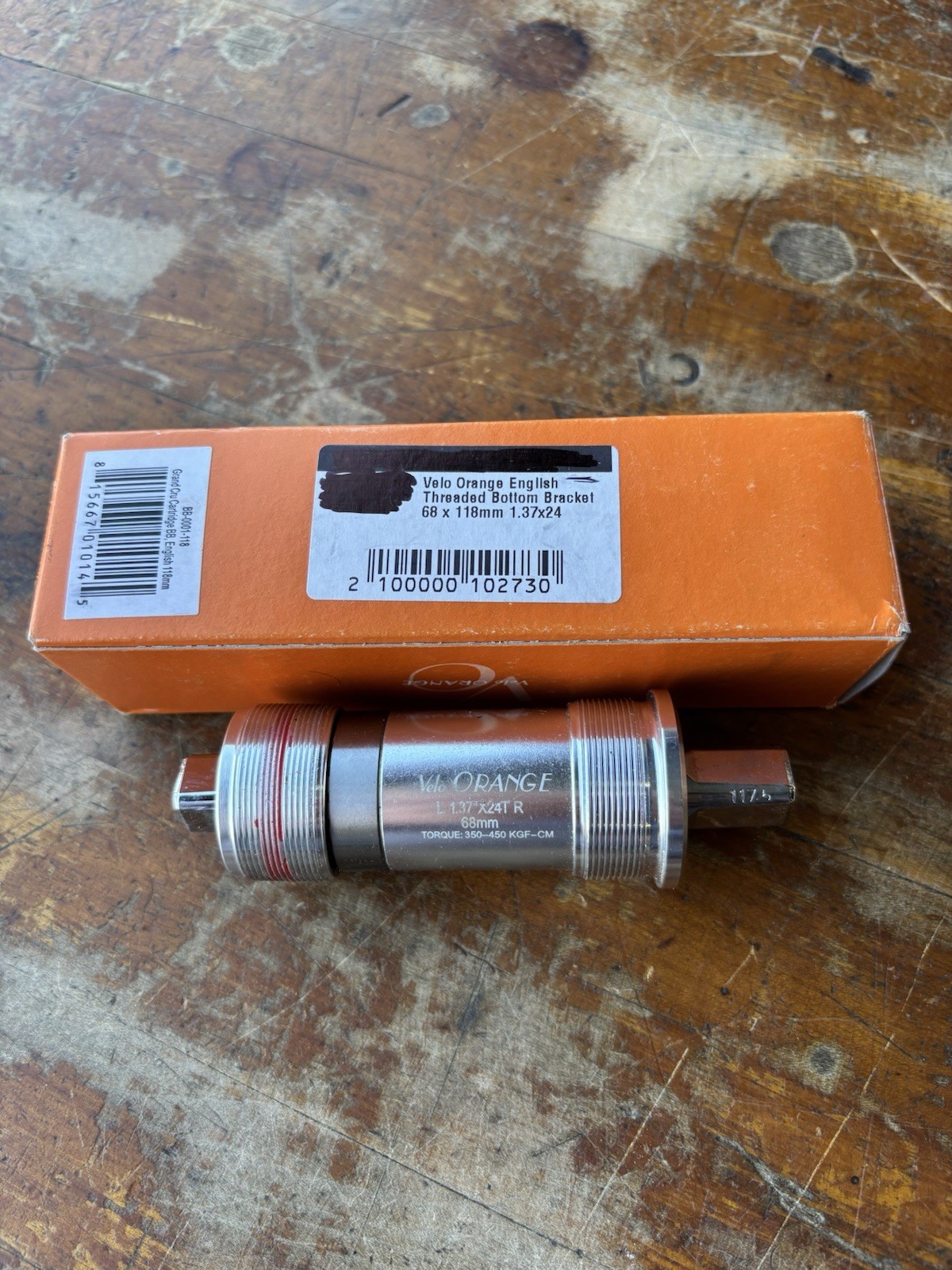 Velo Orange Grand Cru Square Taper Sealed Bottom Bracket 68 x 118 JIS English