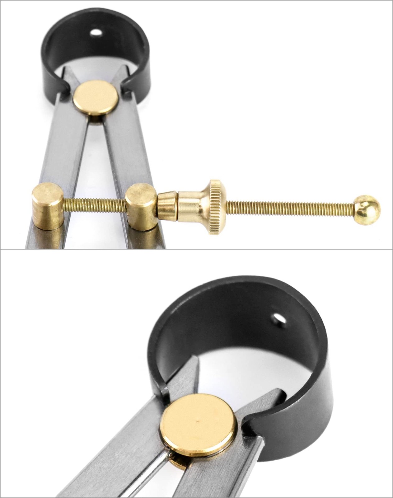 QWORK Precision Spring Dividers Calipers, Nut 12 inch, Outside Calipers
