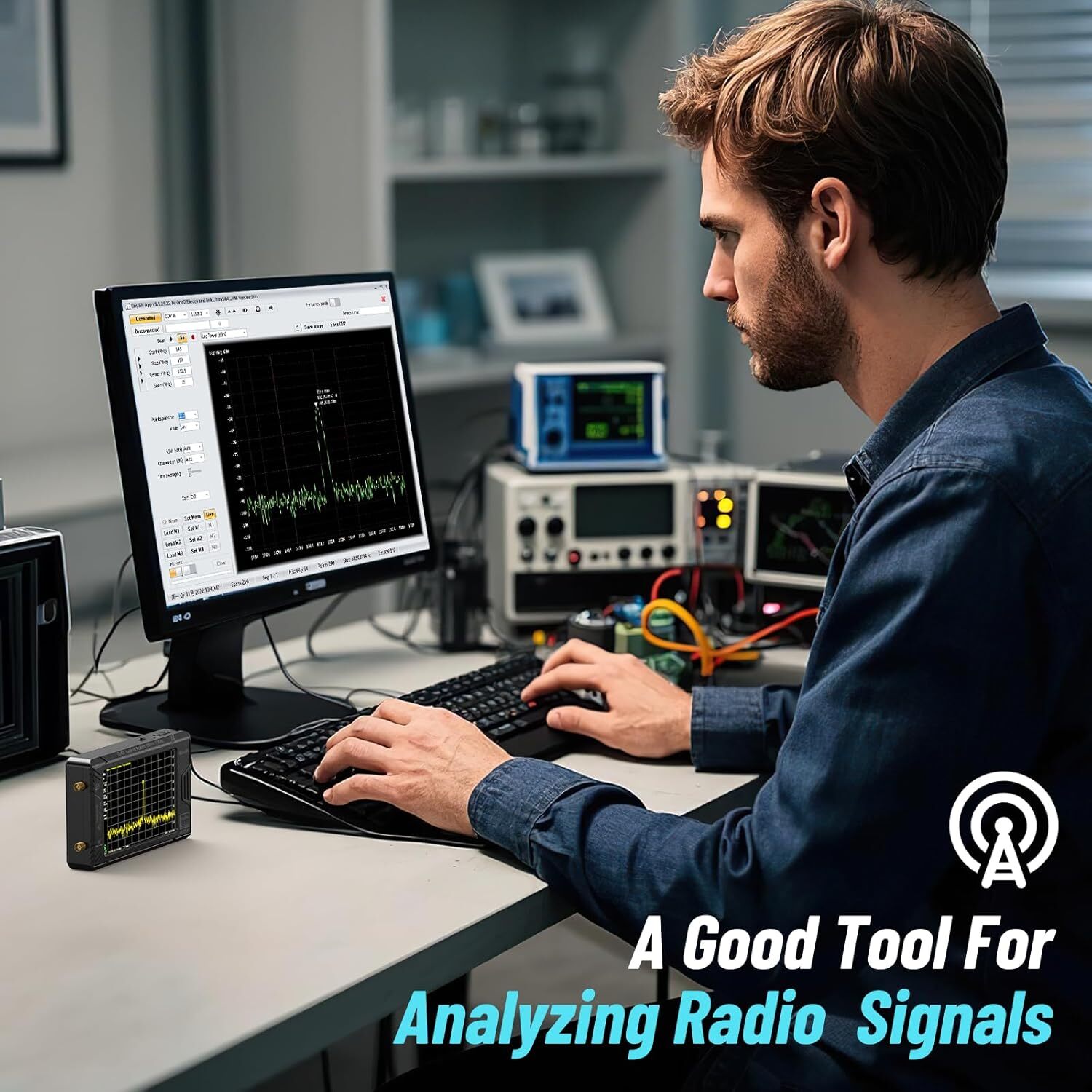 Tinysa Ultra+ ZS407 Spectrum Analyzer 100kHz–7.3GHz Tiny Frequency Analyzer