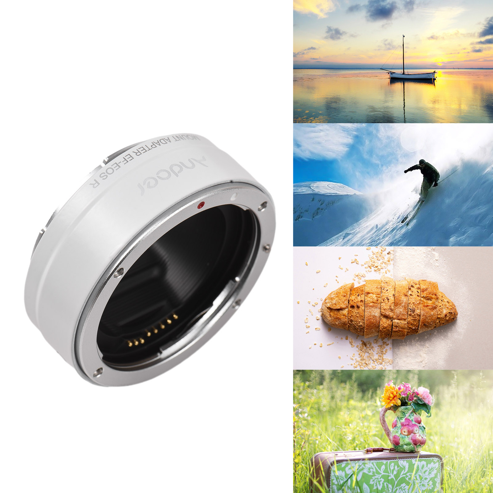 Andoer EF-EOSR Auto Focus Camera Lens Ring Electronic Aperture Control M8C9