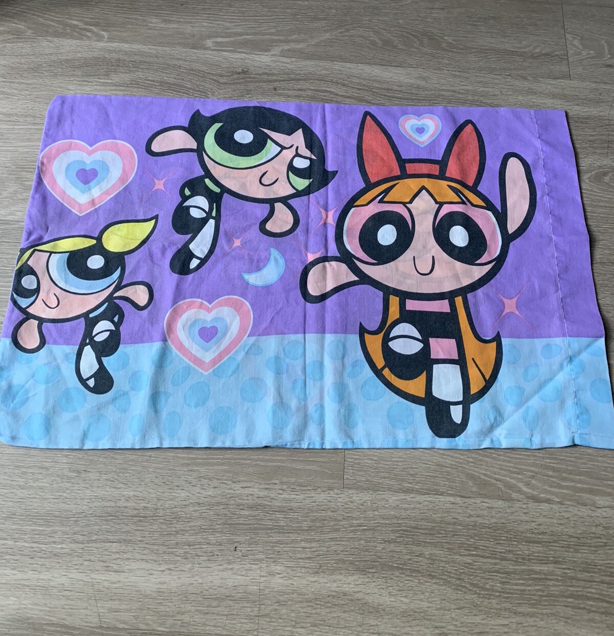 Power Puff Girls Pillow Case Standard Size Double Sided  Dan River 2000