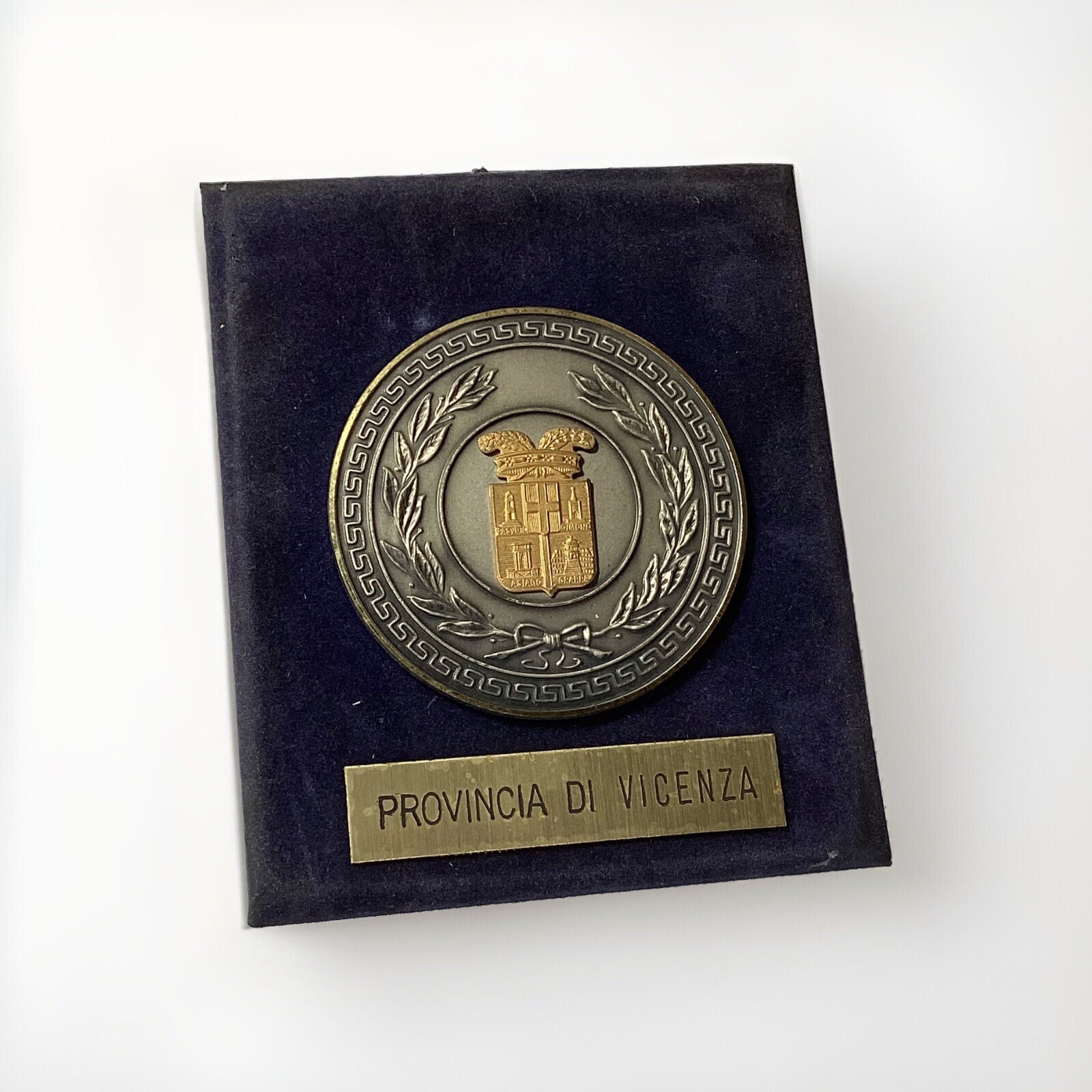 VTG Coat Of Arms Of The Provincia Di (Province Of ) Vicenza Medallion, Italy