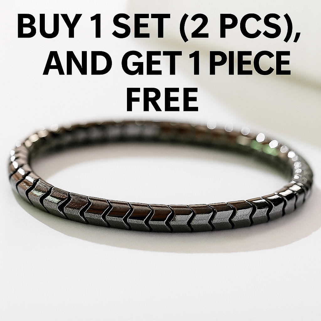 1Set (2pc) Men/Women Therapeutic Health Energy Healing Magnetic Bracelet Therapy