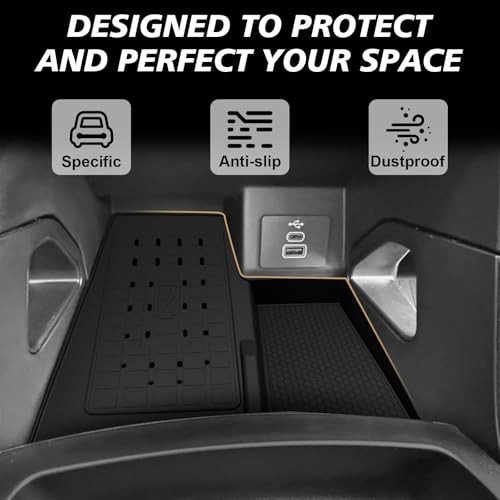 Center Console Inserts Compatible with For 2024+ Ranger Wireless Charging Mat