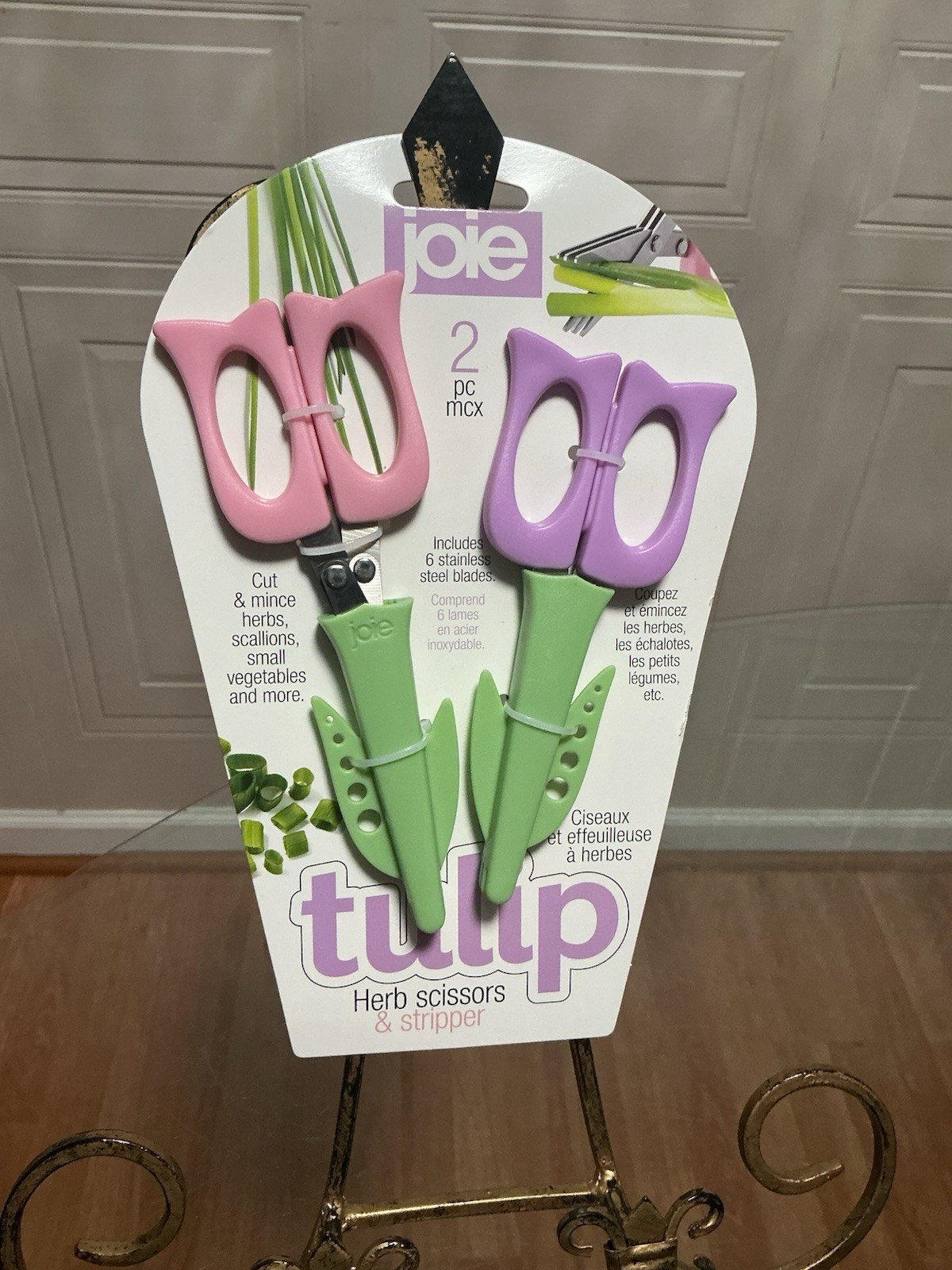 New Joie MSC Herb Scissors Stripper for Quick Efficient Cuts Set Of 2