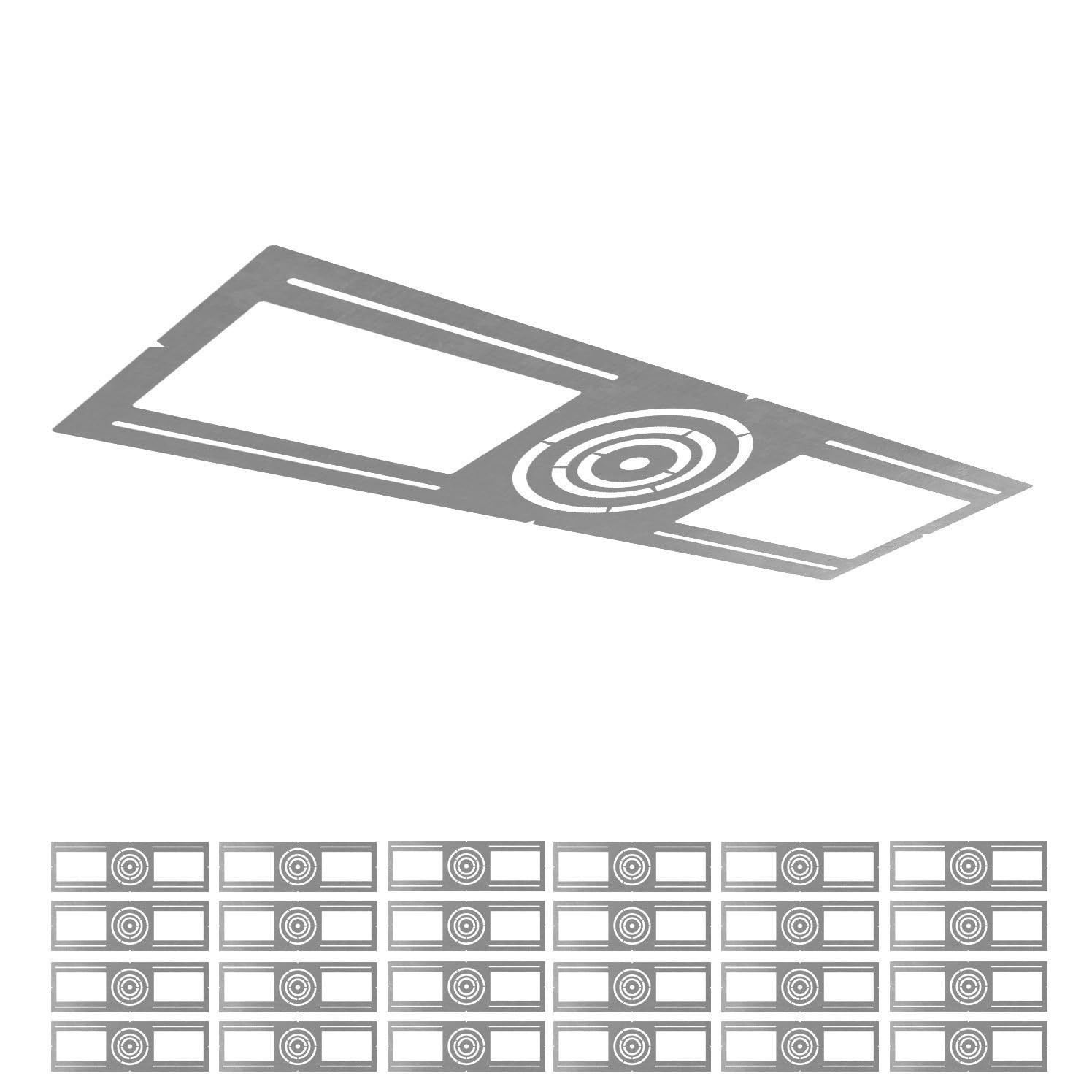 ASD 24 Pack New Construction Mounting Plate Round 24 Pack, Symmetric 3-4-6"
