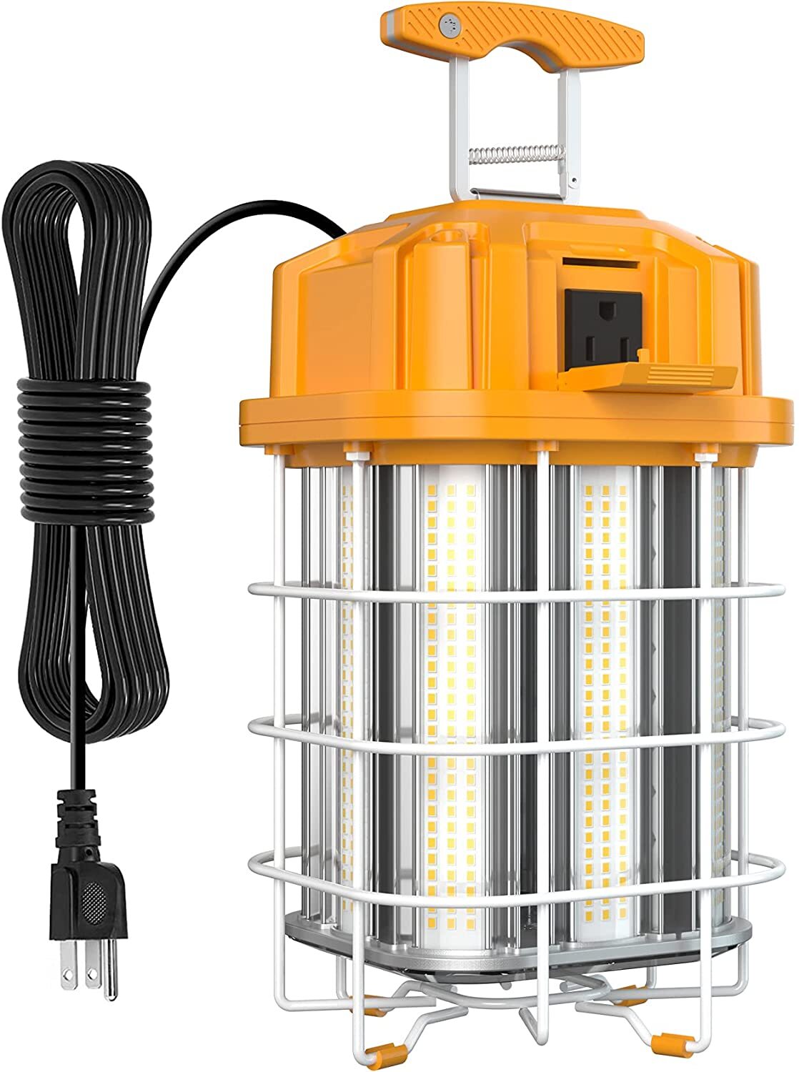 150W LED Temporary Work Light Linkable Constructions Jobsite Lamp 5000K Plug-In