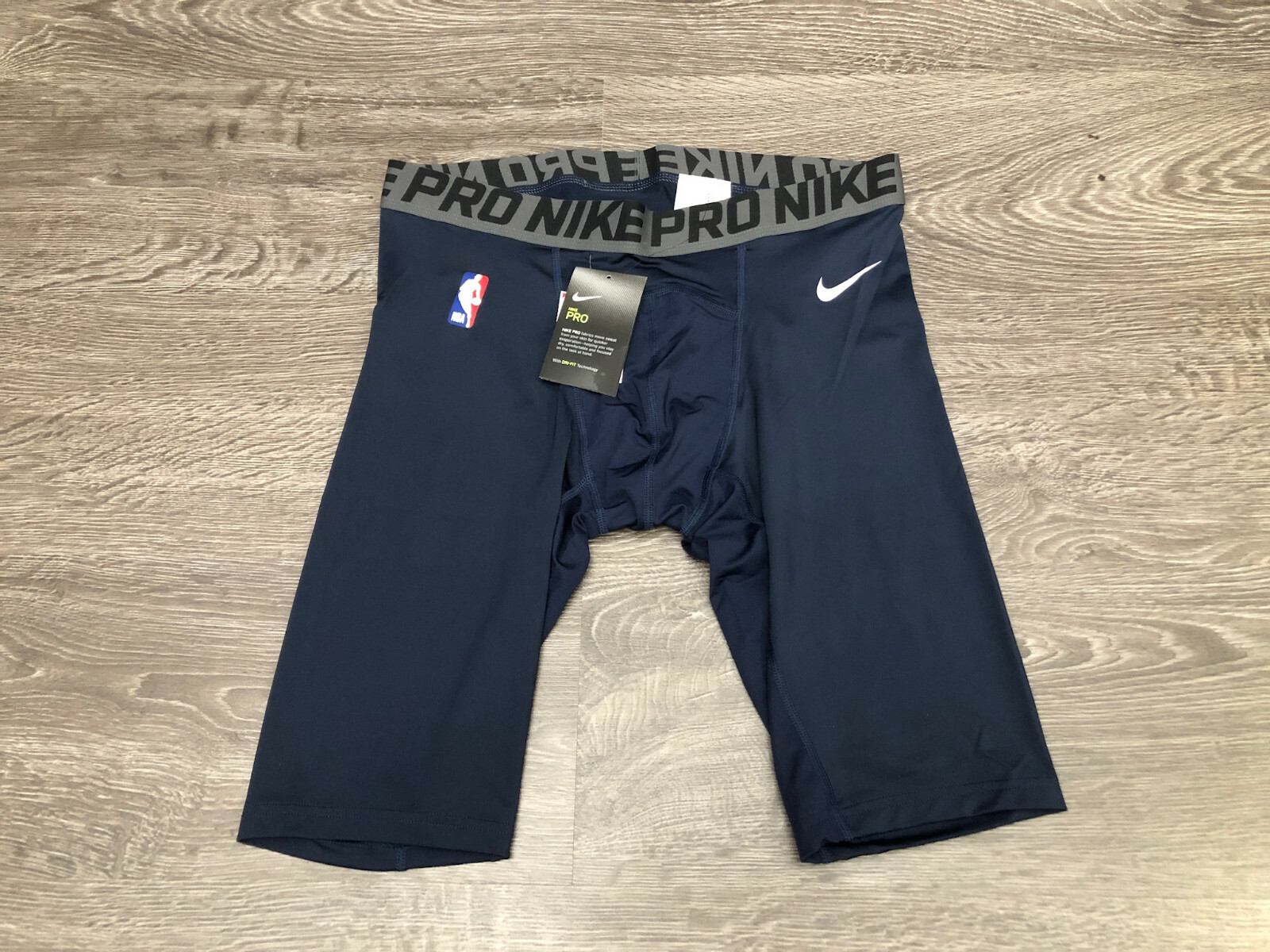 Nike Pro NBA Team Player Issued PE Basketball Compression Shorts Navy 880802-419