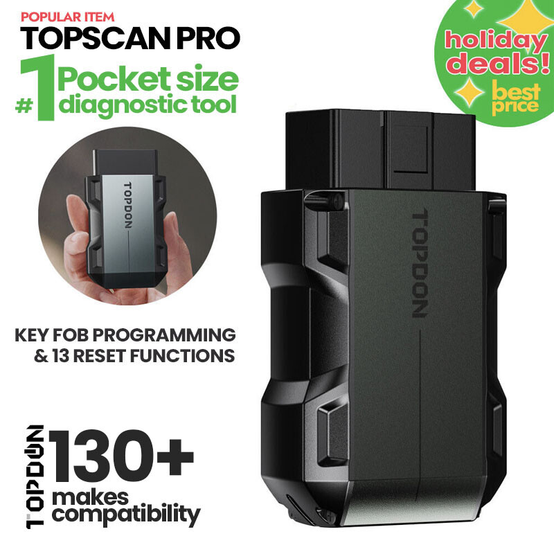 2024 TOPDON PRO Car Key Programmer Pin Code Reader All Key Lost Programming Tool