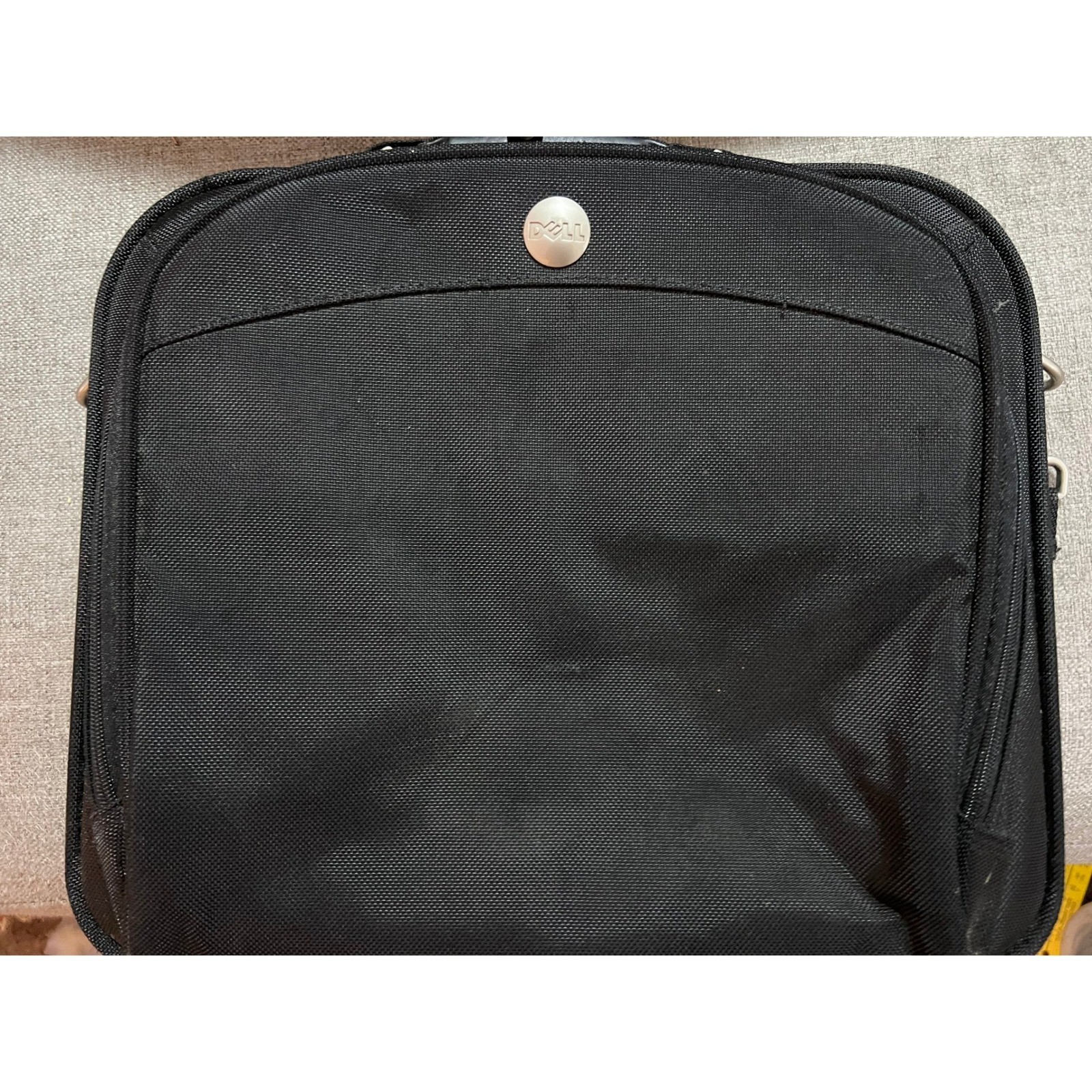 Dell Black Laptop Briefcase Messenger Bag Case Padded mult pockets Carry Handle