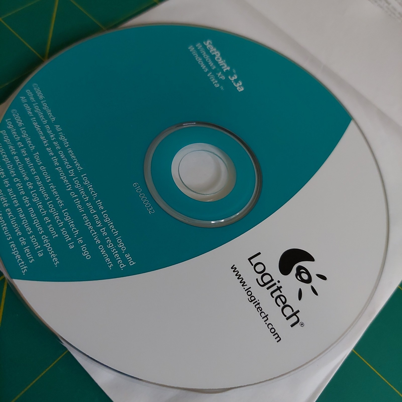 Logitech Setpoint 3.3a CD (XP Vista) New Disc and Pamphlet