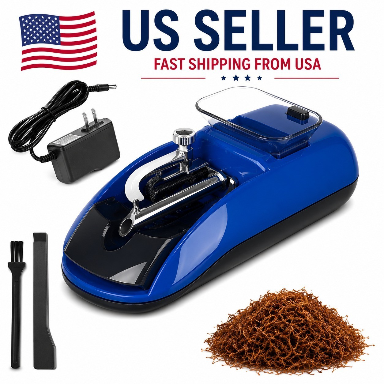 Cigarette Machine Automatic Electric Rolling Roller Tobacco Injector Maker US