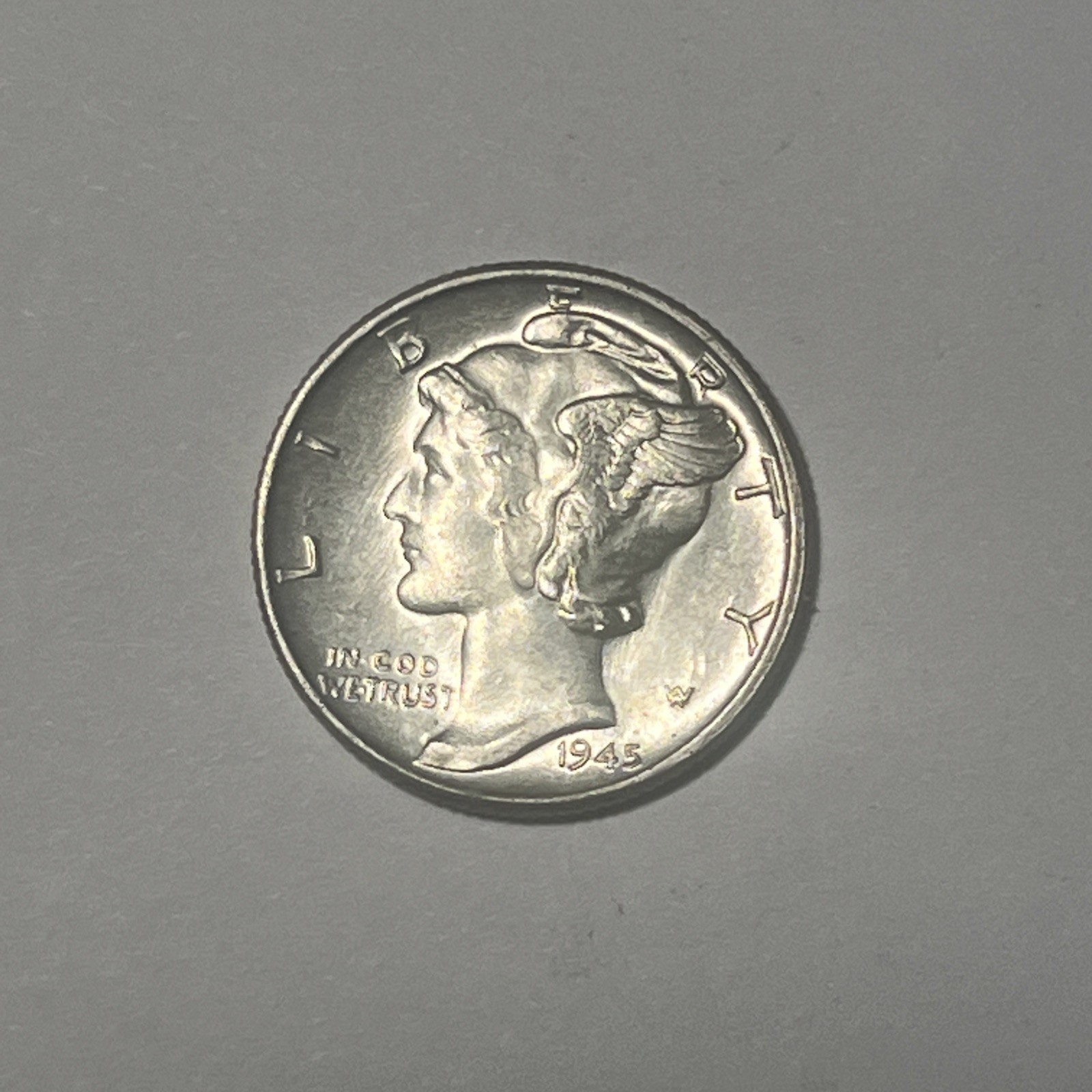 1945 **P** MERCURY HEAD SILVER DIME **NICE COIN!** - FREE SHIPPING!