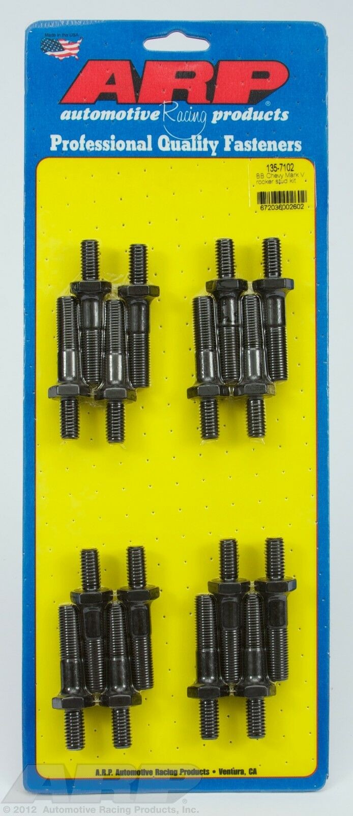 ARP 135-7102 Black For BB Chevy Mark V rocker stud kit