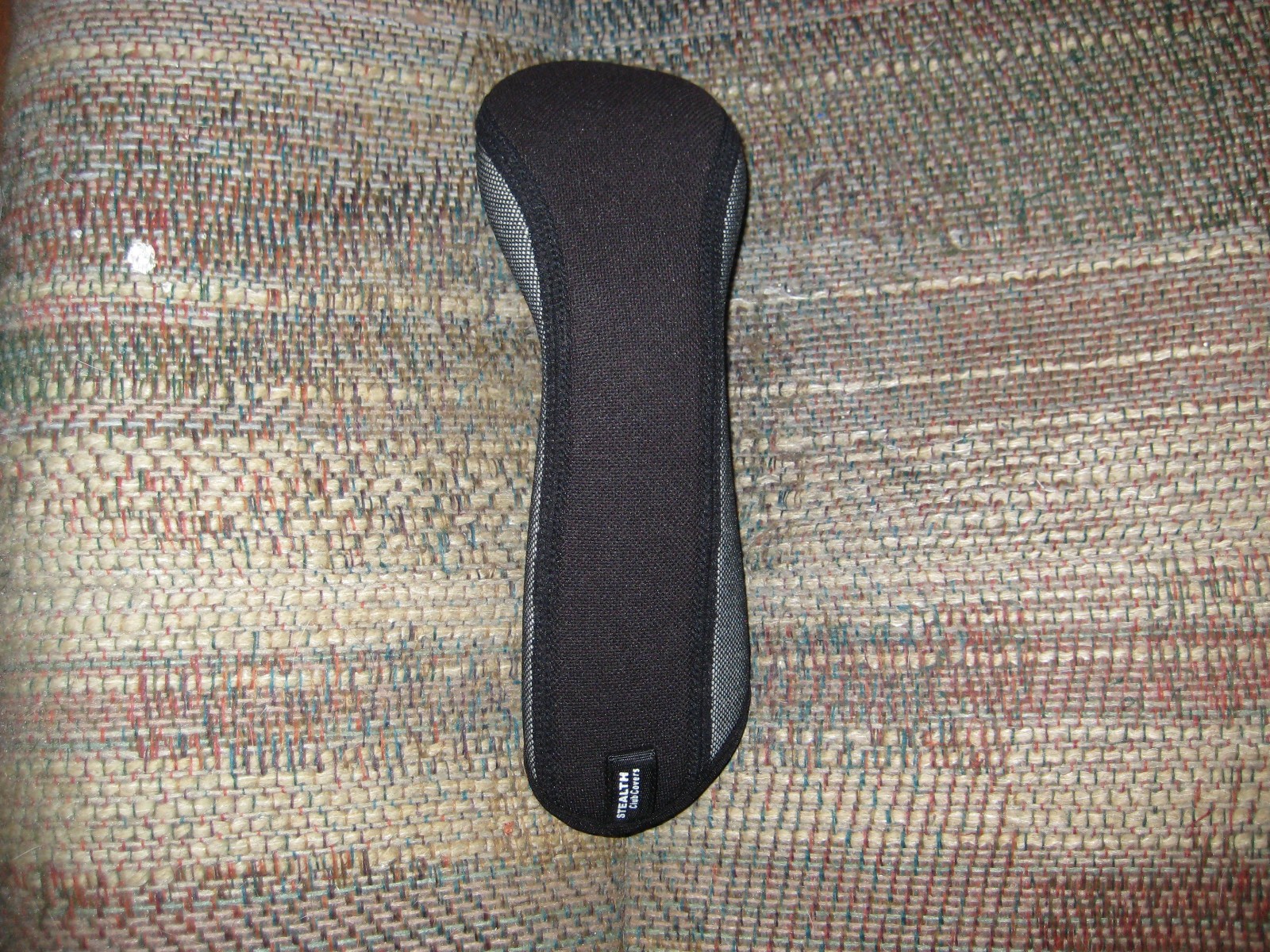 slightly used  Stealth  Iron Wood   hybrid  headcover Black / Grey  no number