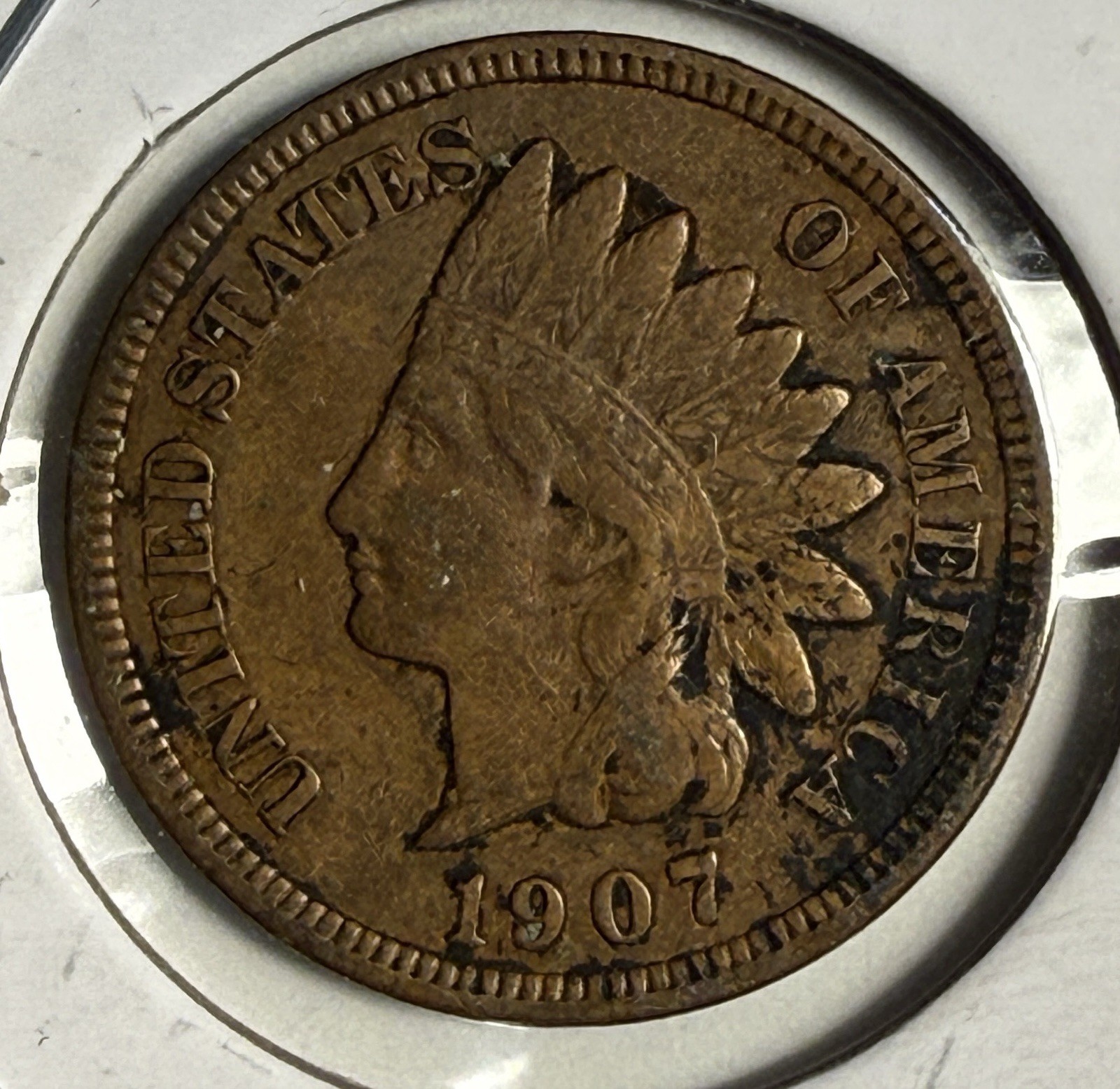 1907 INDIAN HEAD CENT - (13-27)