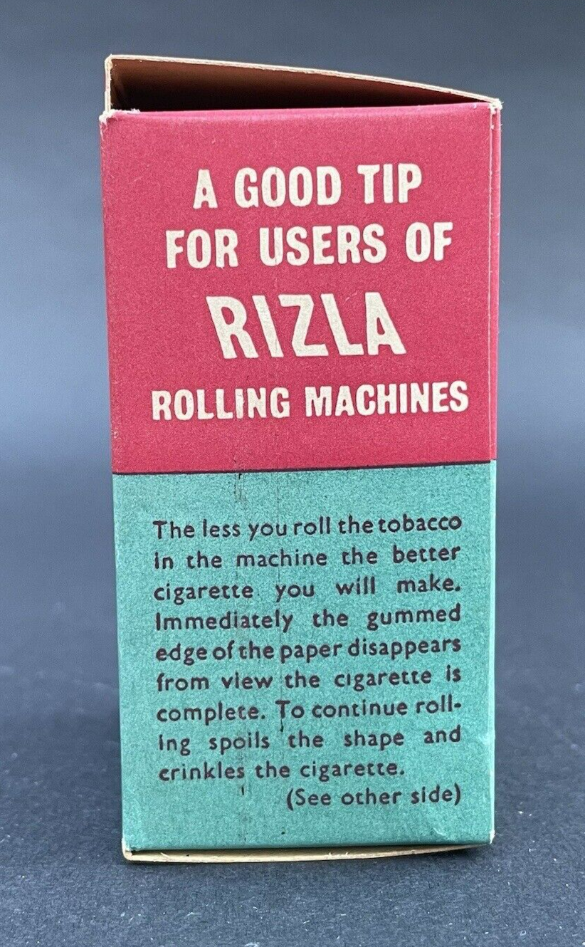 Vtg RIZLA Filter Tips Cigarette Rolling Machine ZIG ZAG Papers WALLY FRANK Box