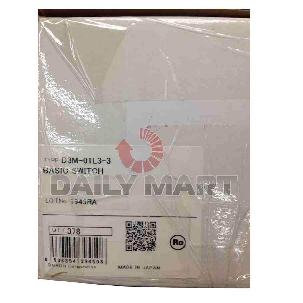 10PCS Omron Automation D3M-01L3-3 Basic Micro Snap Action Switches ROLLER LEVER