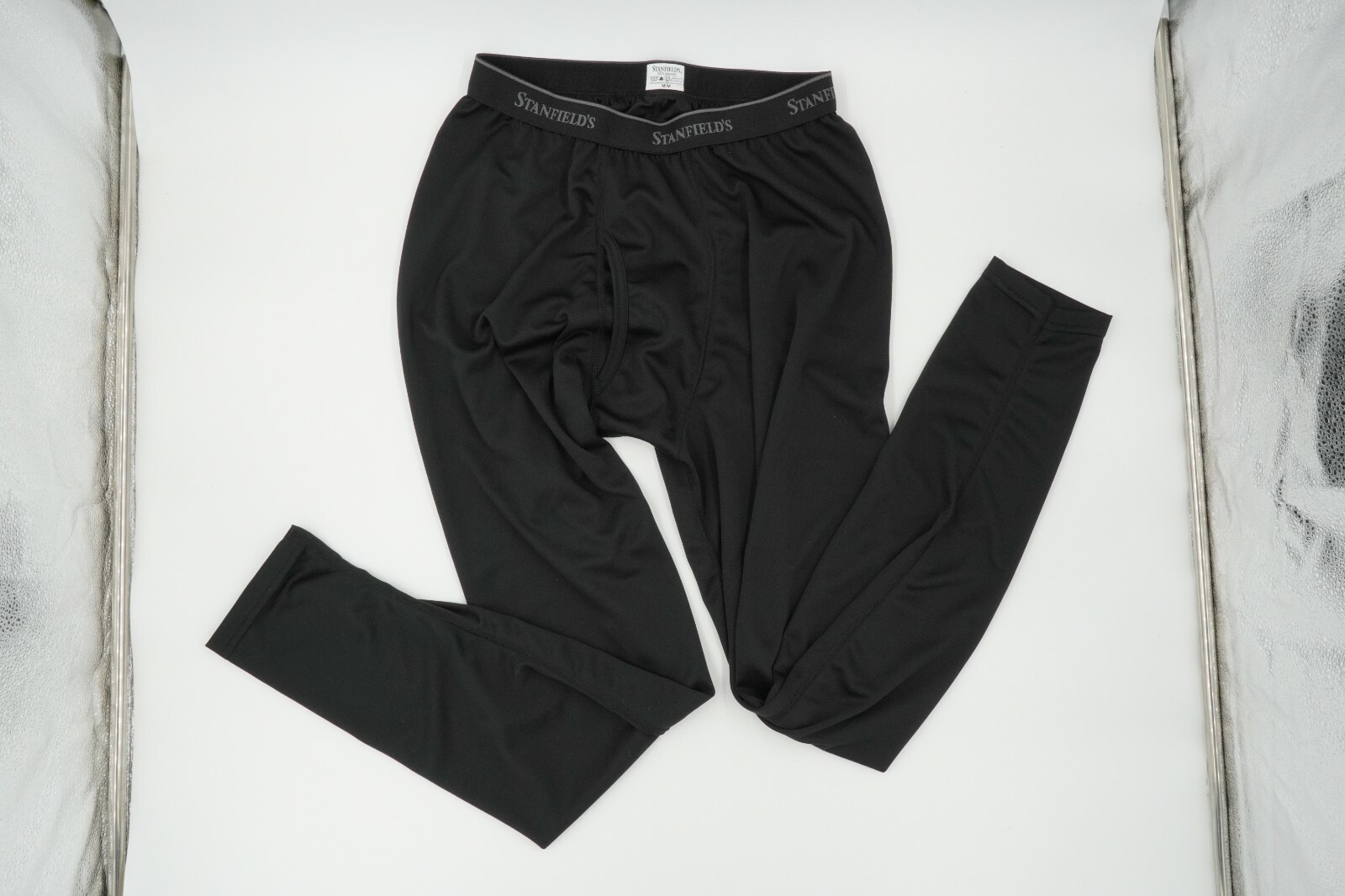 Stanfield's Mens Performance Base Layer Bottoms Size M Black