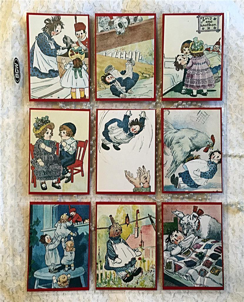 Raggedy Ann~Vintage~9 Pocket Pen Pal~Cards only~No Protector~#35~judysjemscrafts