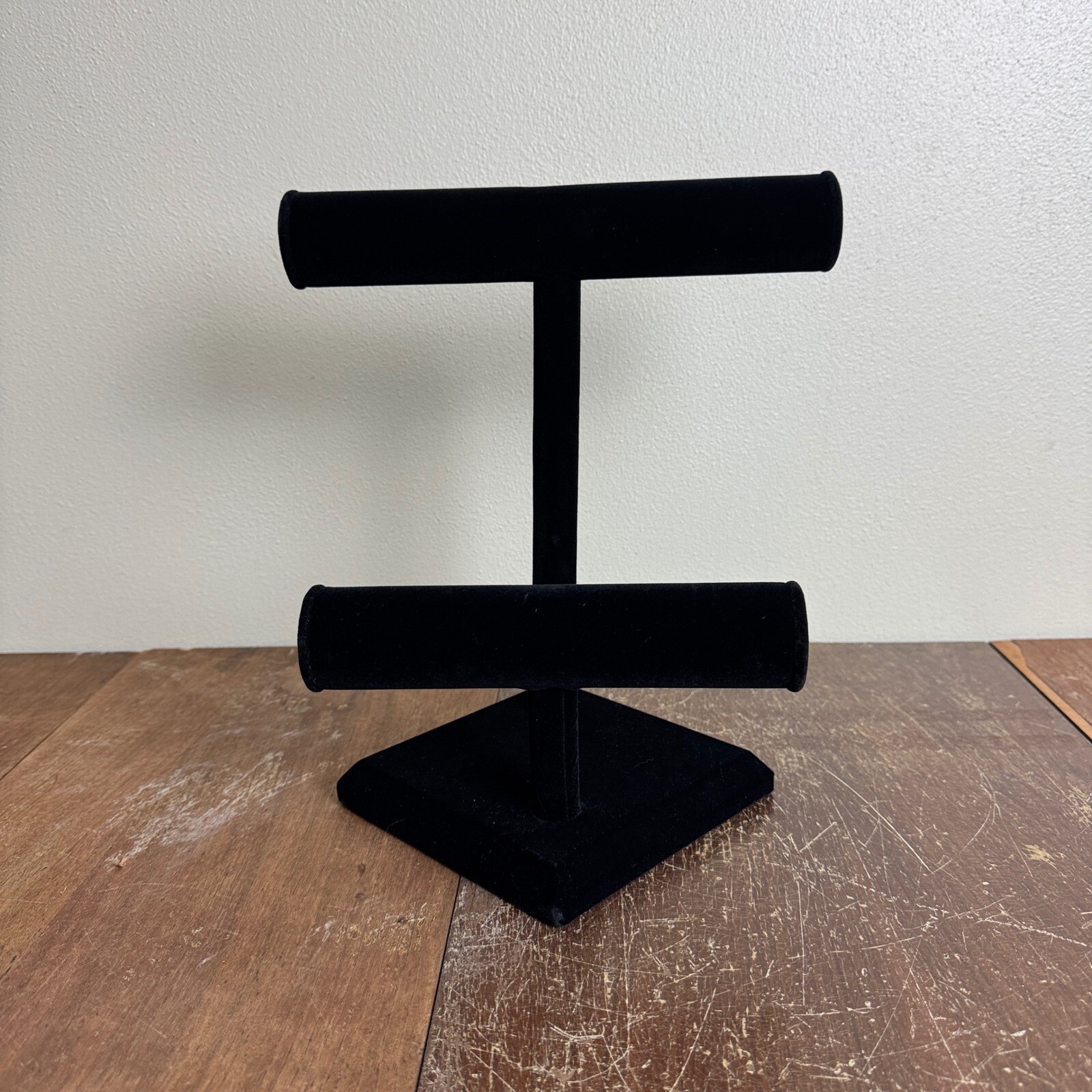 Black Velvet Necklace and Bracelet Storage Display Rack