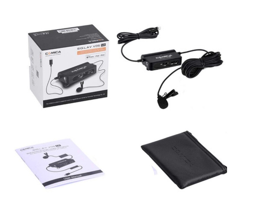 Comica Audio SIG.LAV V05 MI Omnidirectional Lavalier Microphone iOS Devices